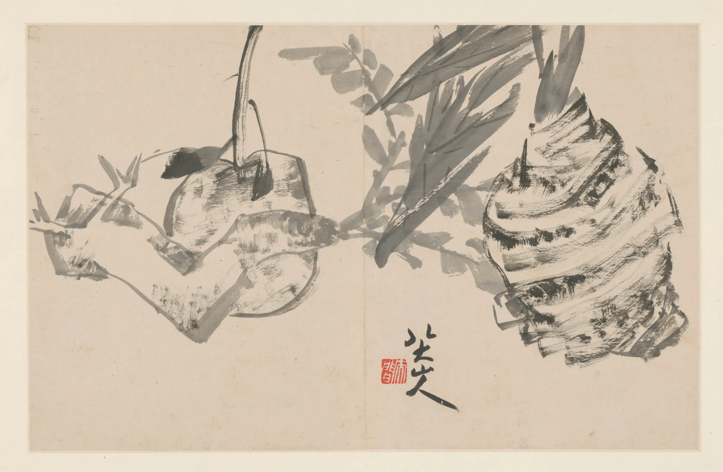 清代【朱耷】《杂画册（6开）》 第5张