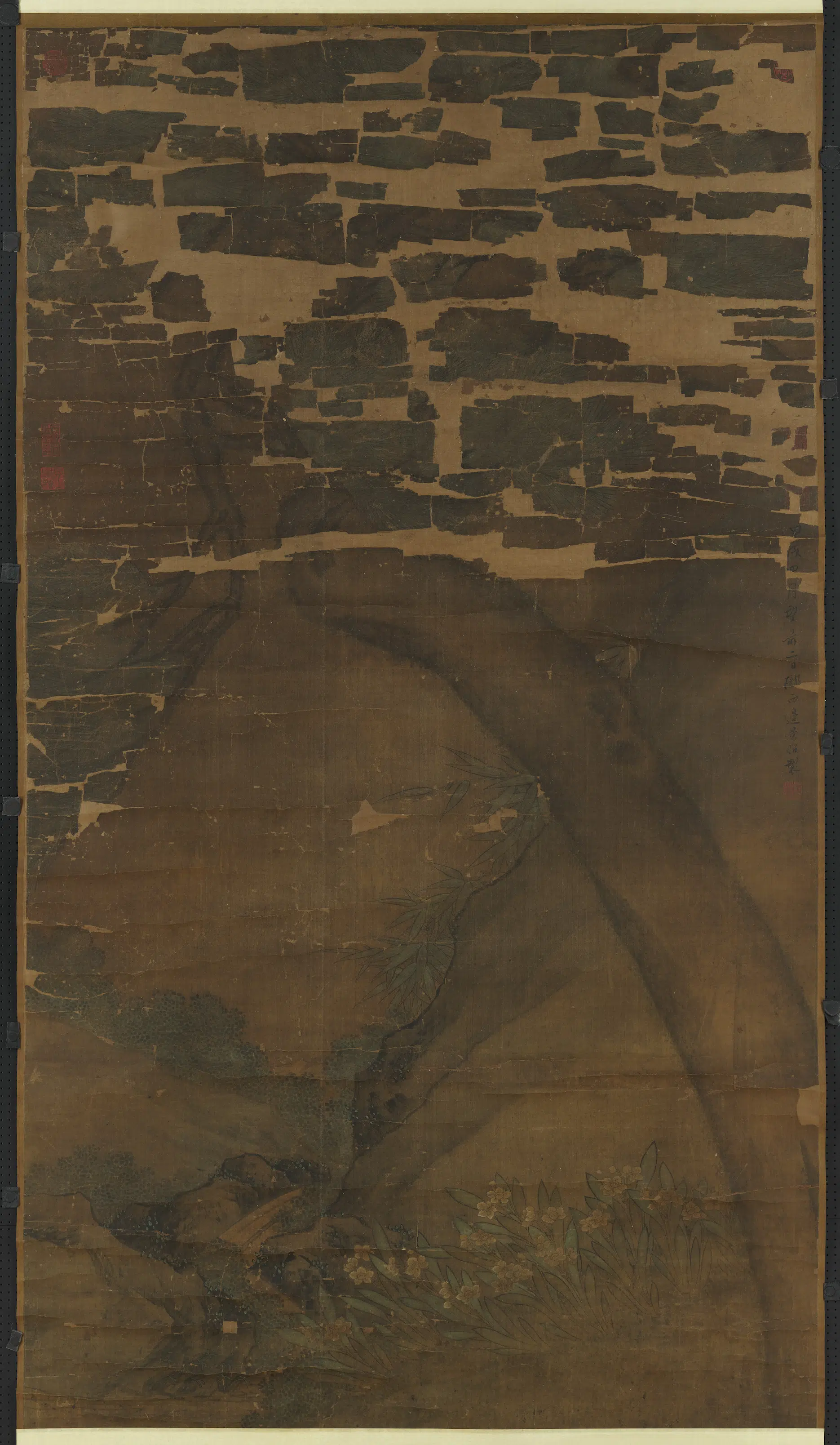 明朝【边景昭（文进）】《画群仙祝寿图轴》 第1张