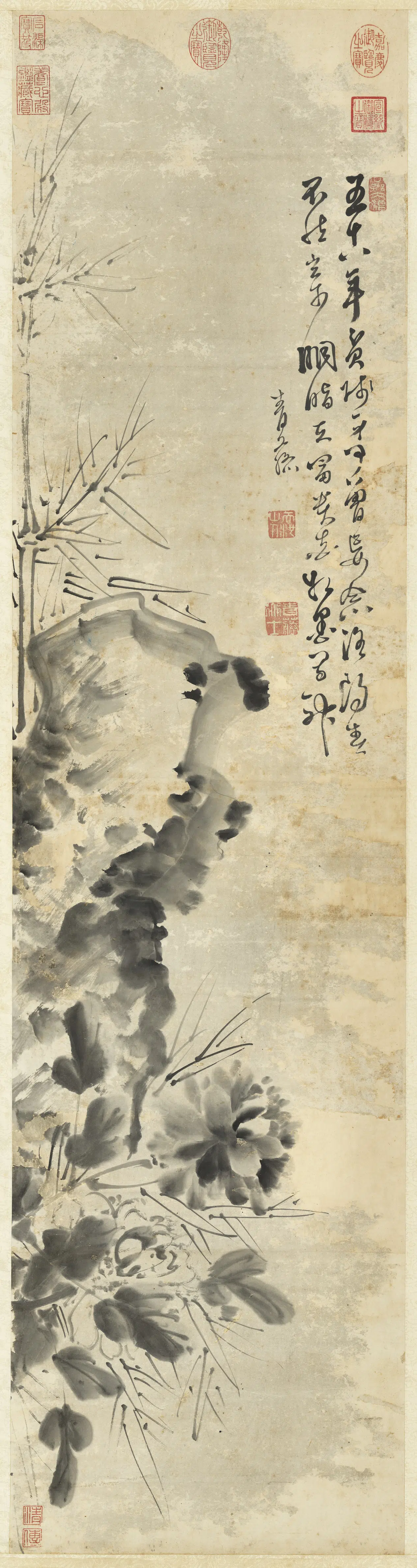 明朝【徐渭】《牡丹图轴》