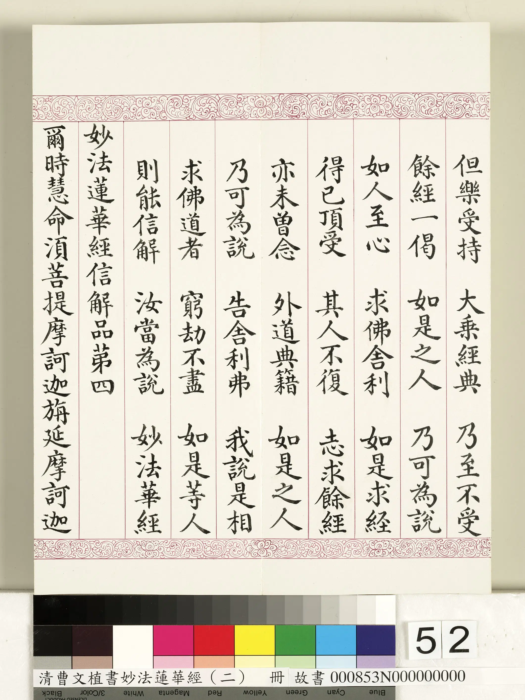 清代【曹文埴】《妙法莲华经（二）册》 第48张