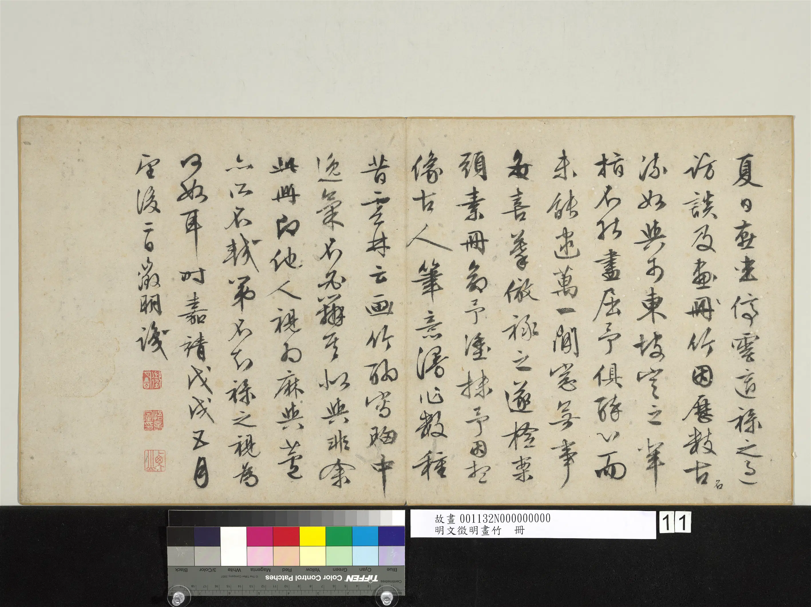明朝【文征明徵明】《画竹册》 第6张