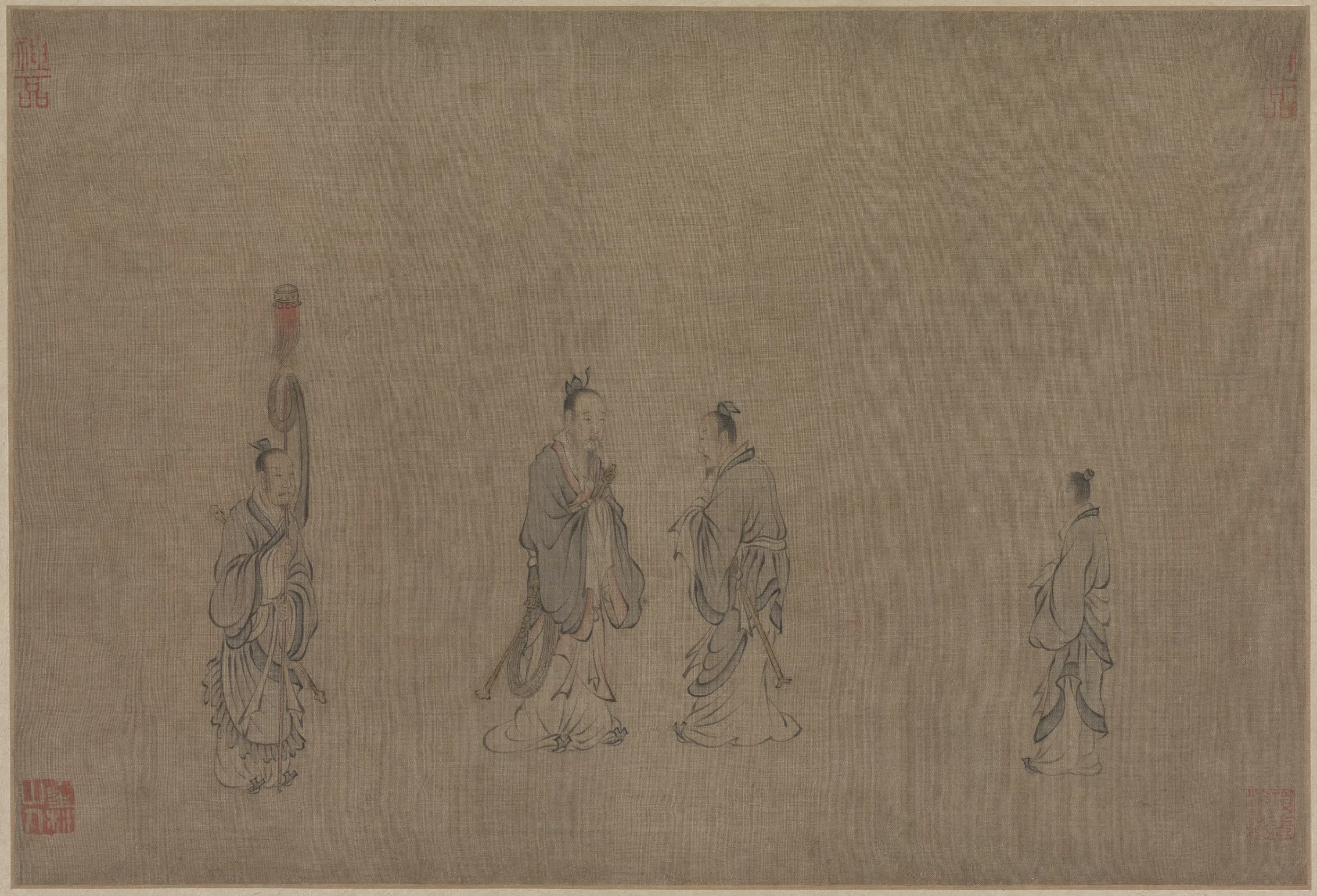 宋代【赵构】《马和之画赵构书唐风册（11开）》 第10张