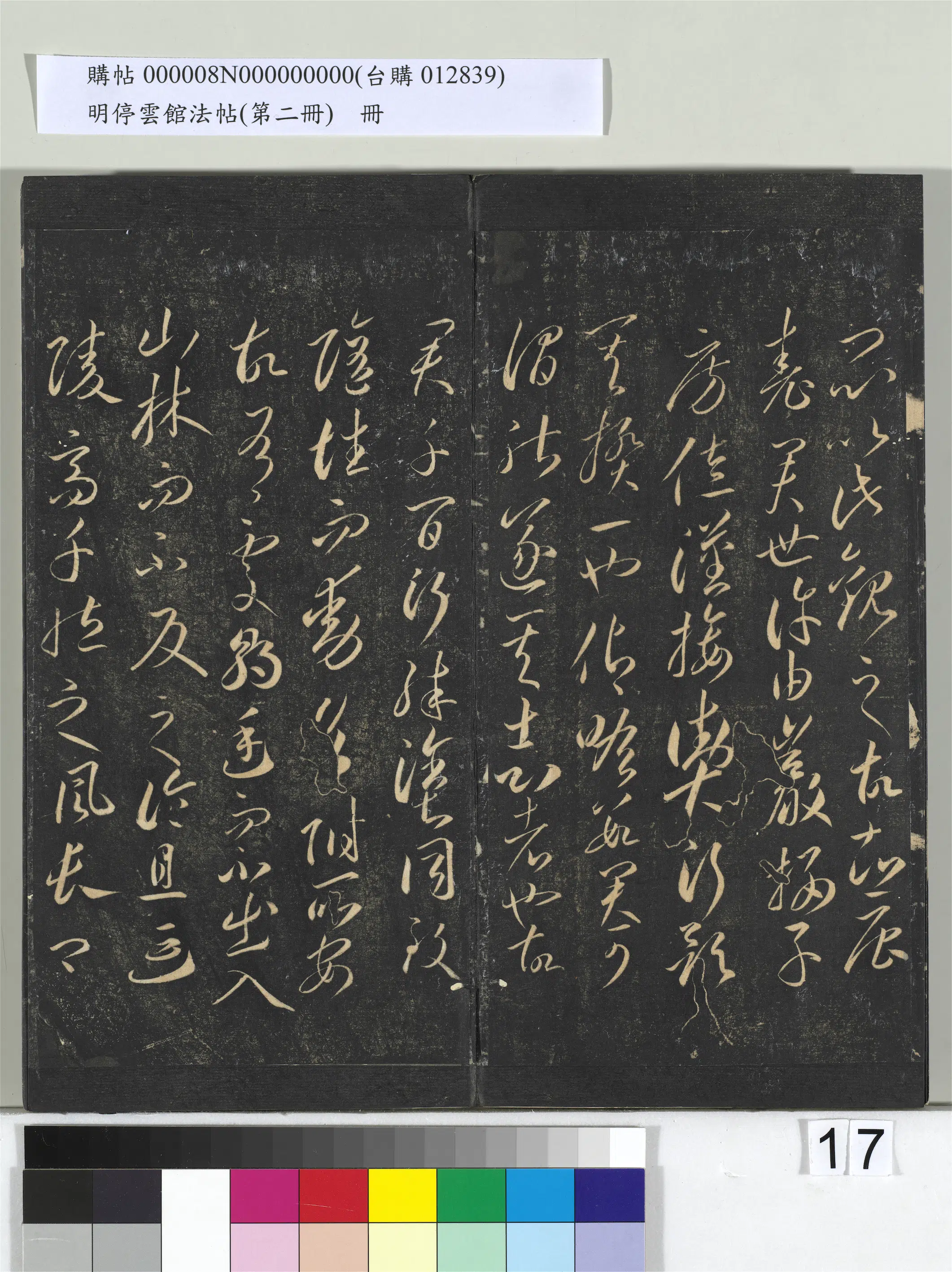 唐朝【李怀琳】《明停云馆法帖（第二册）册-唐李怀琳仿嵇康与山涛绝交书》 第15张