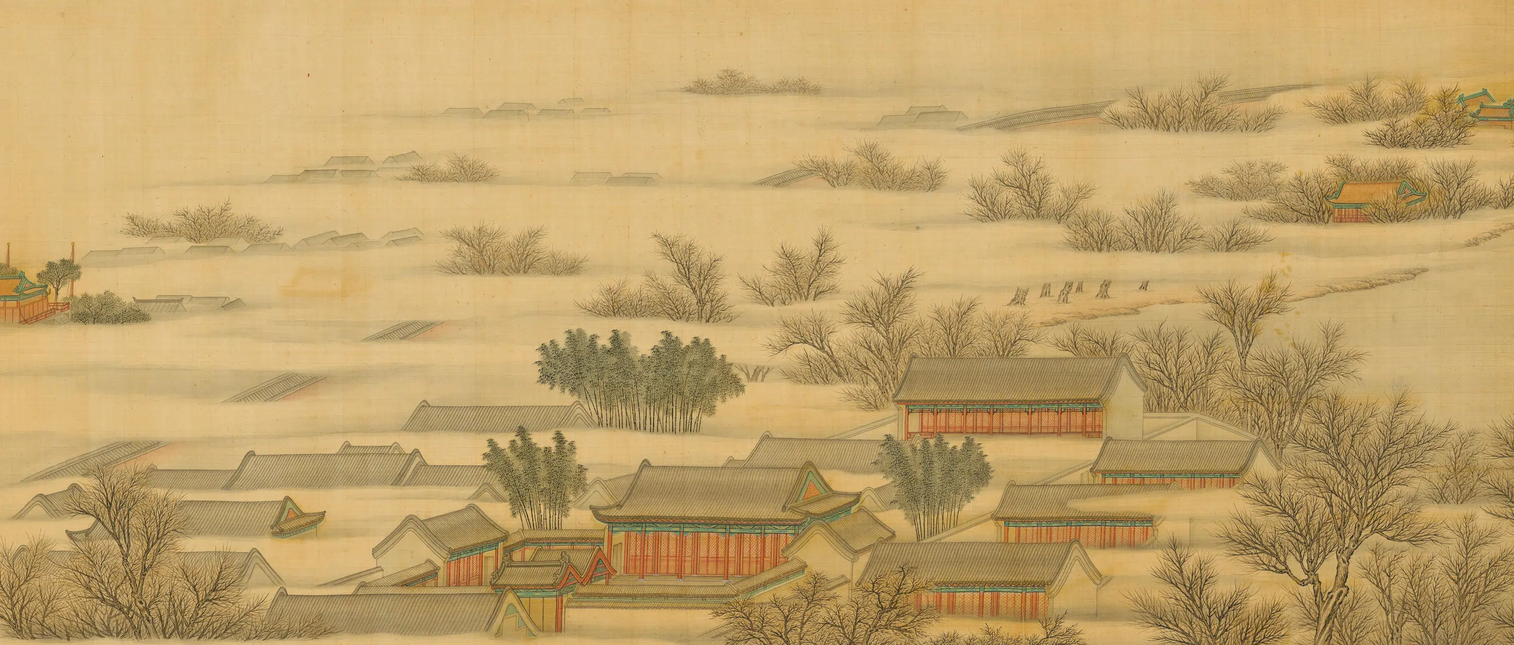清代【姚文瀚】《张为邦合画冰嬉图卷》 第2张