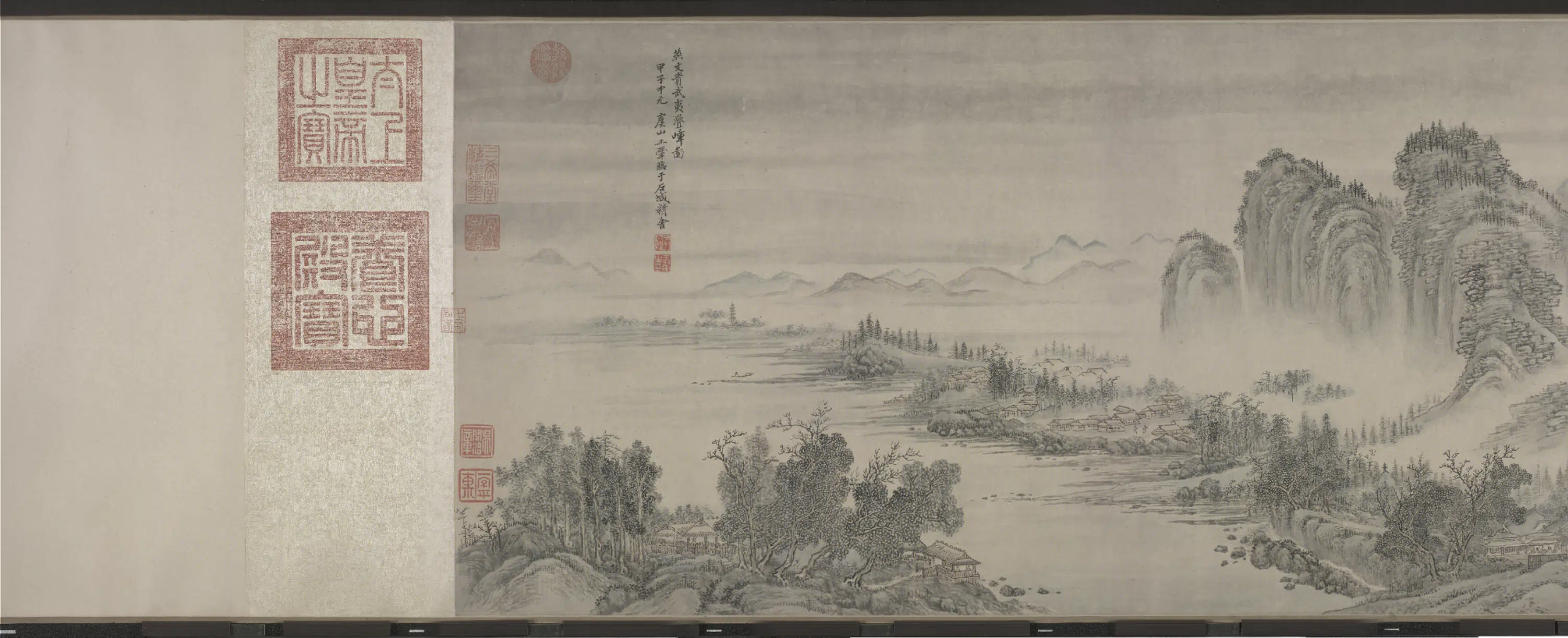 清代【王翚】《临燕文贵武夷叠嶂图卷》