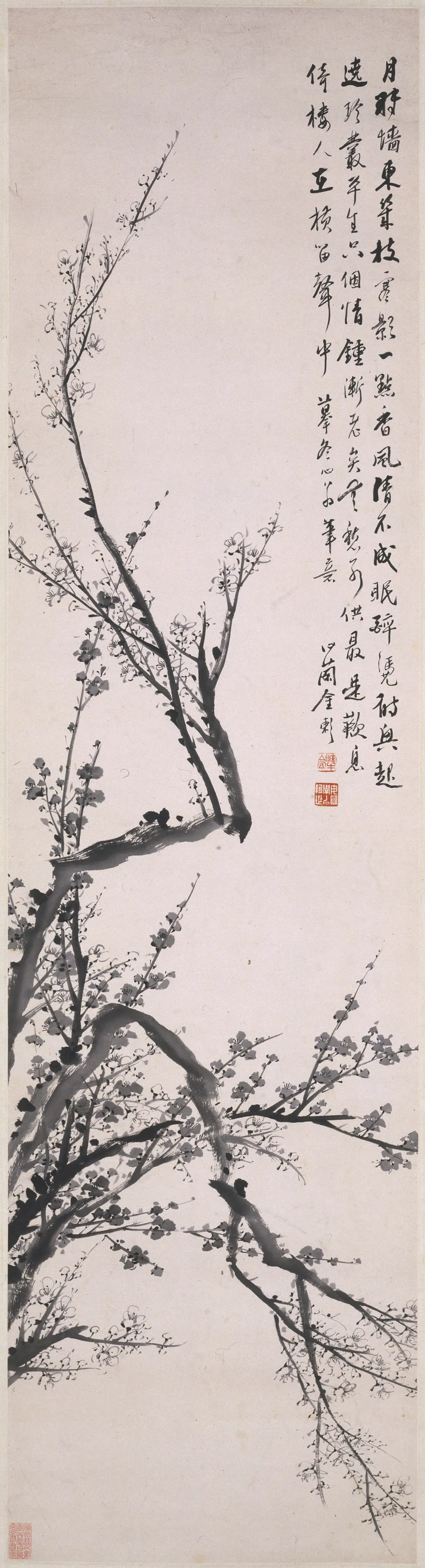 清代【金农】《墨梅图轴-3》