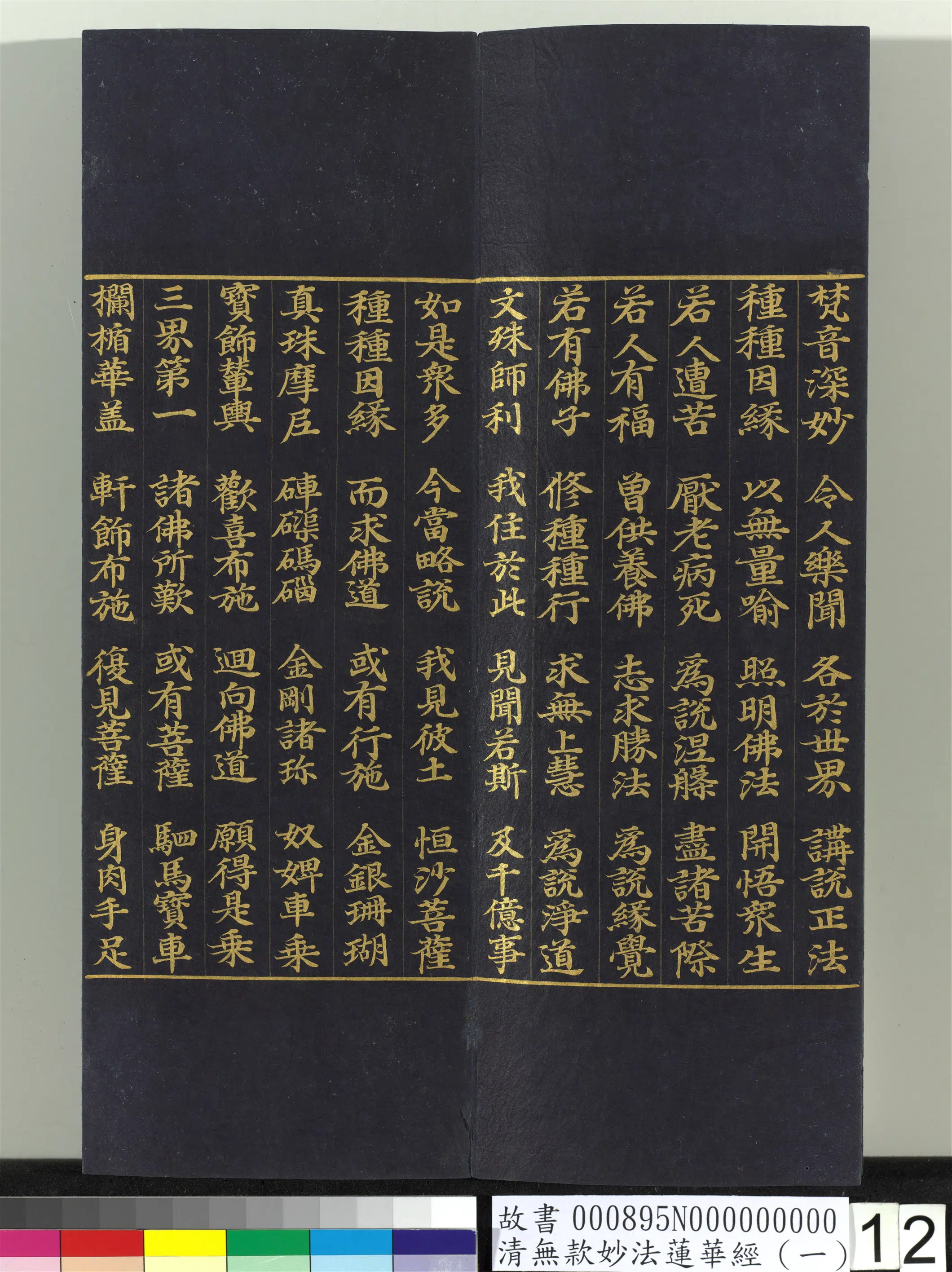 《无款妙法莲华经（一）册》 第3张