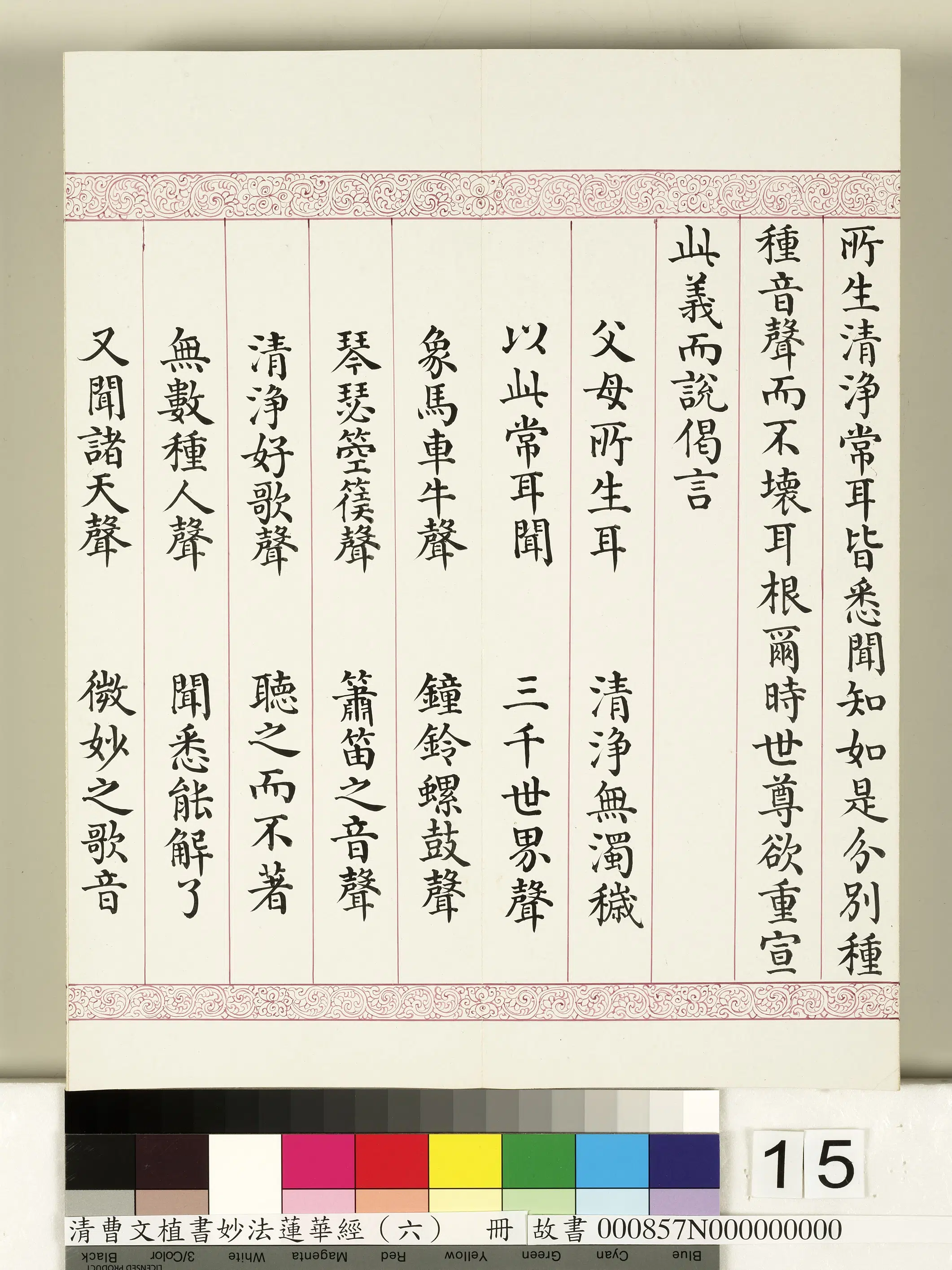 清代【曹文埴】《妙法莲华经（六）册》 第7张