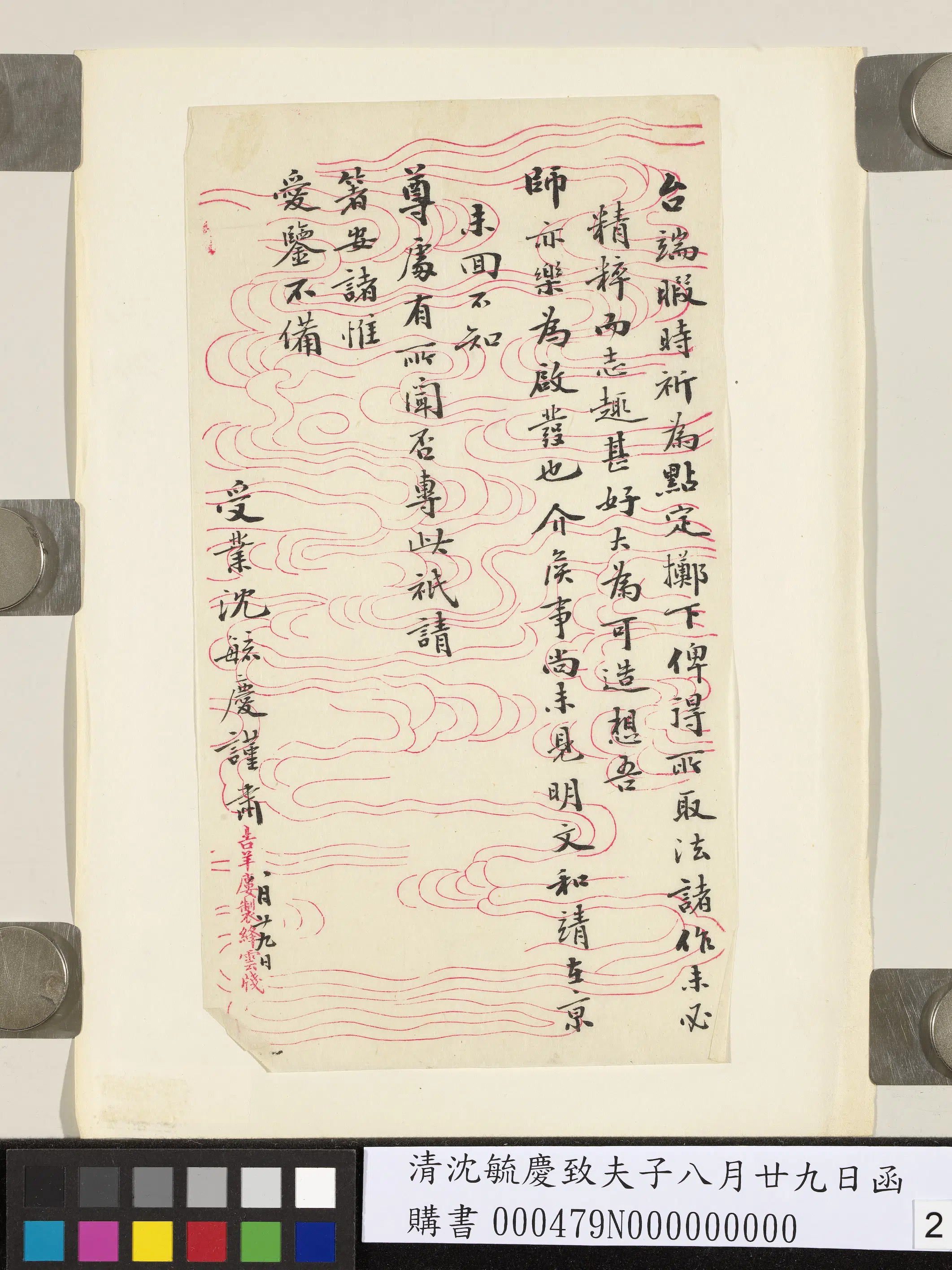清代【沈毓庆】《致夫子八月廿九日函》 第2张