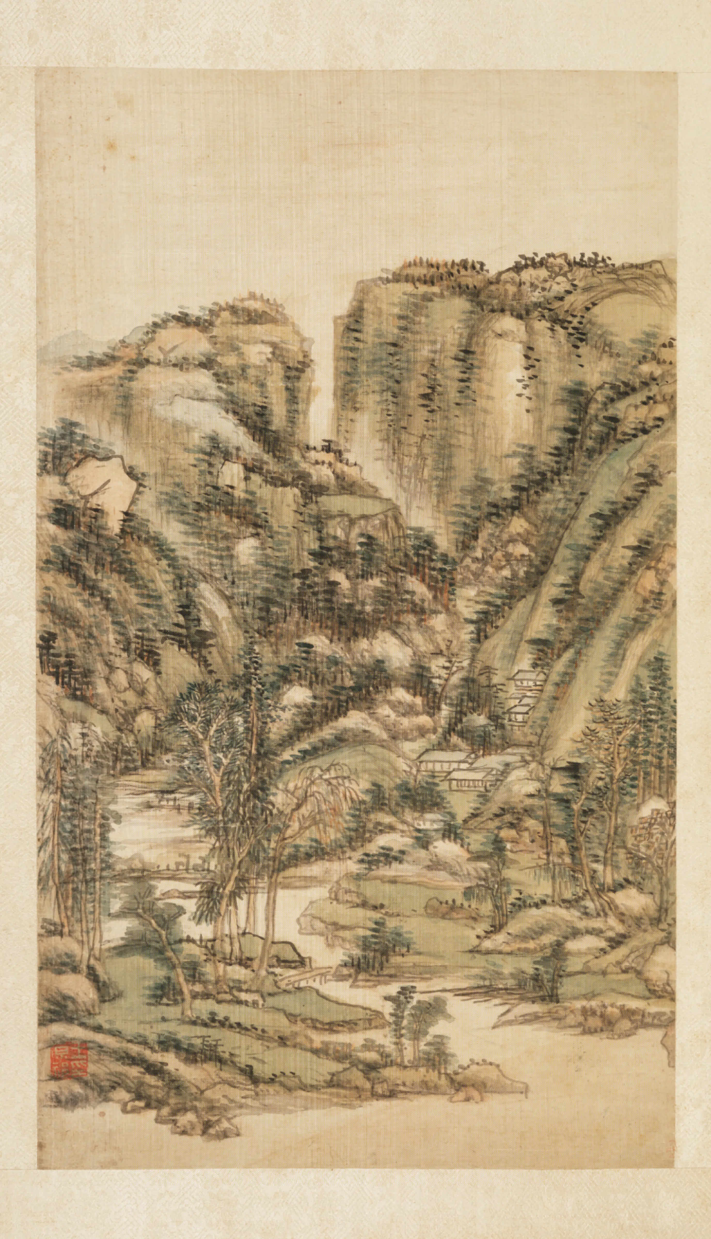 清代【王原祁】《山水册-1(12开)》 第6张 清代【王原祁】《山水册-1(12开)》 第6张
