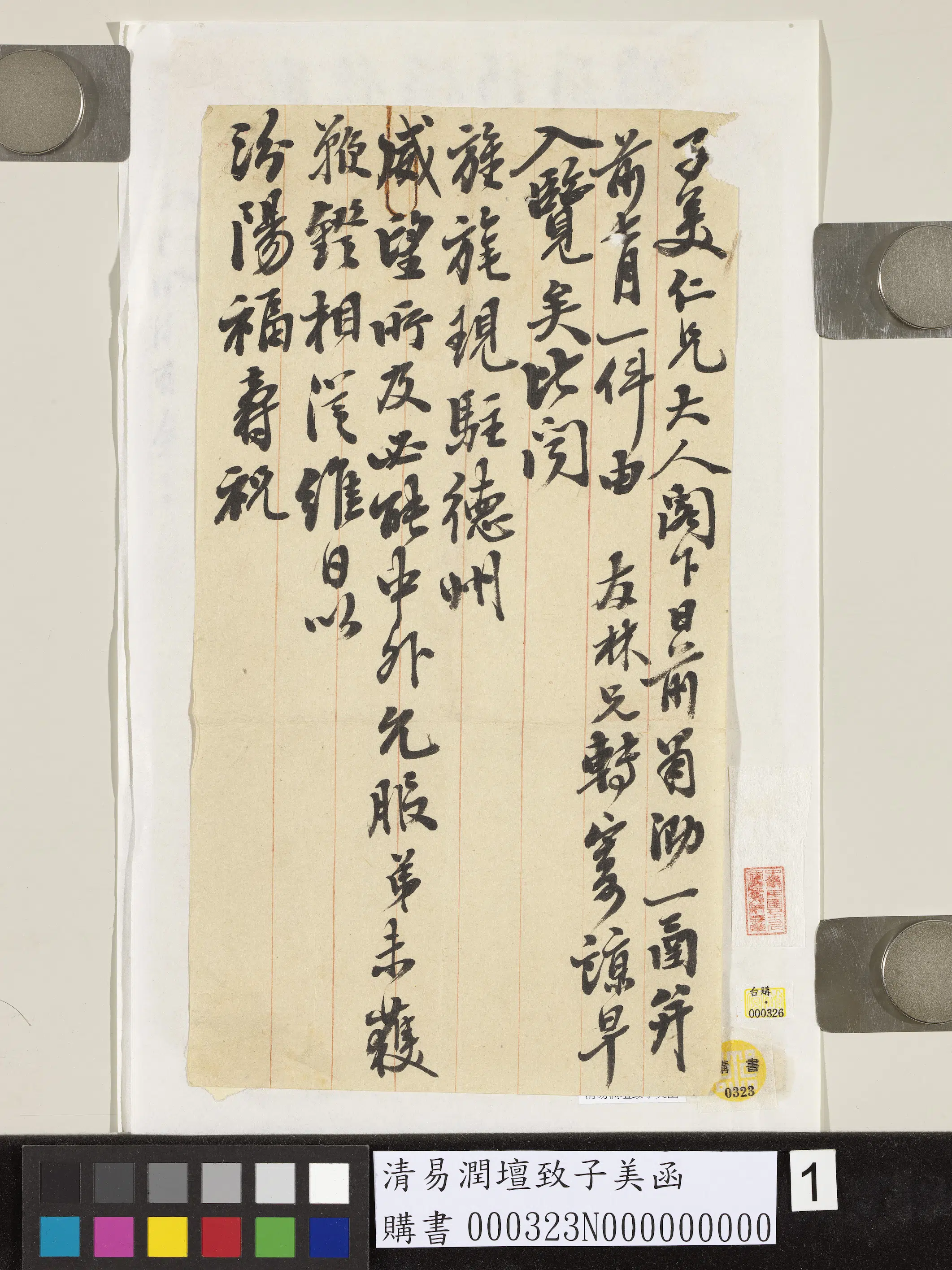 清代【易润坛】《致子美函-2》