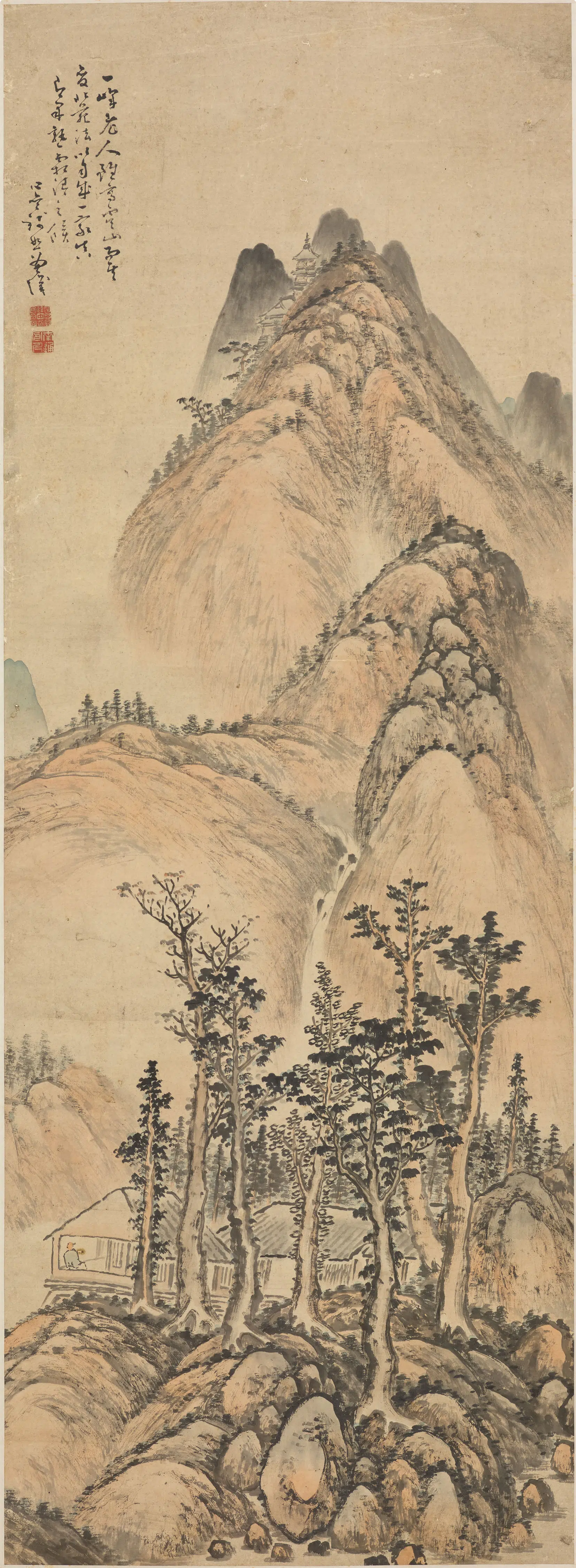 清代【钱恕】《山水图轴-2》 第1张