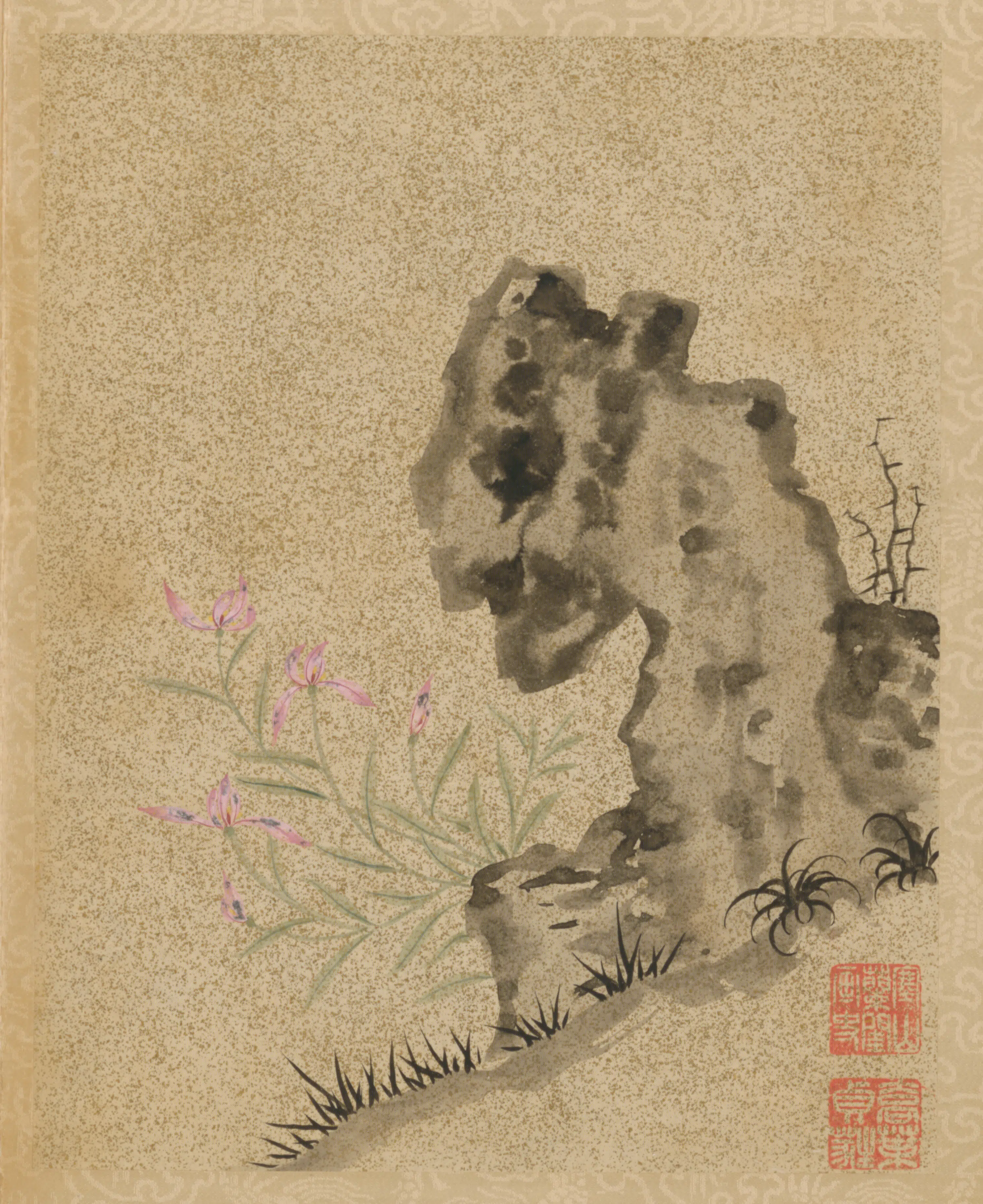 明朝【文俶】《花卉册（10开）》 第6张