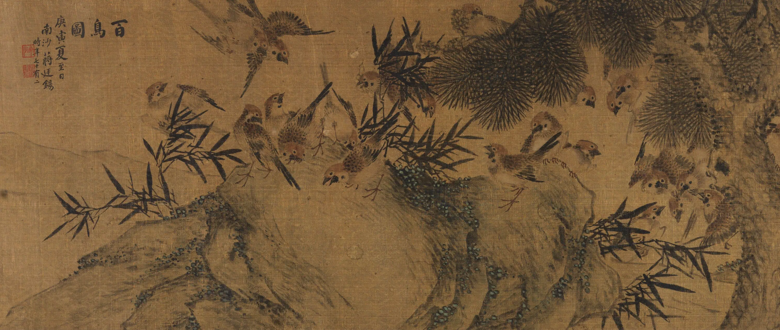 清代【蒋廷锡】《百鸟图》