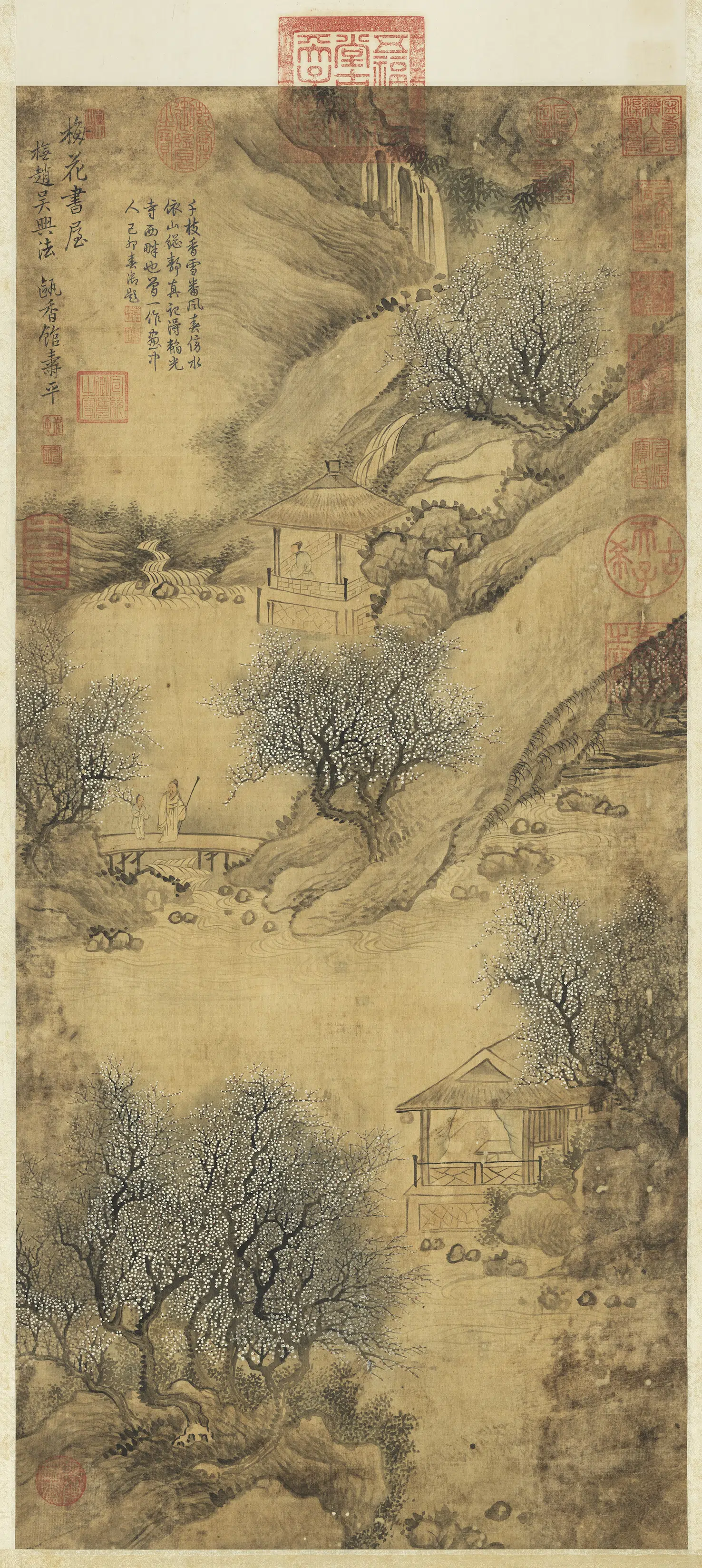 清代【恽寿平】《梅花书屋图轴》