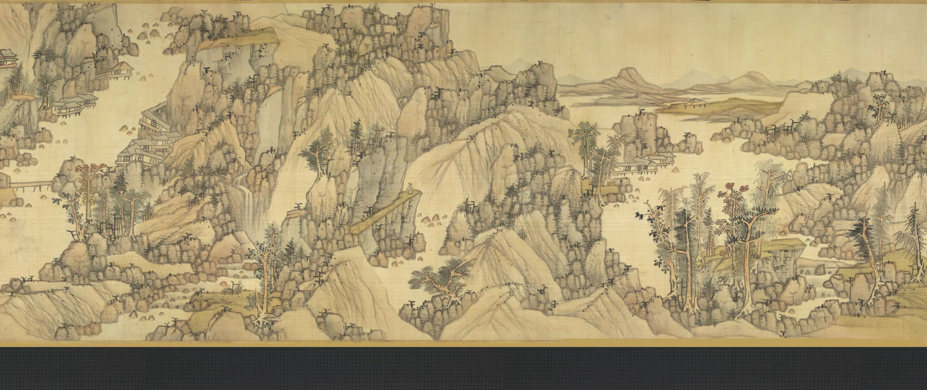 元【黄公望】《明_蓝瑛_仿黄公望山水图-7》 第2张