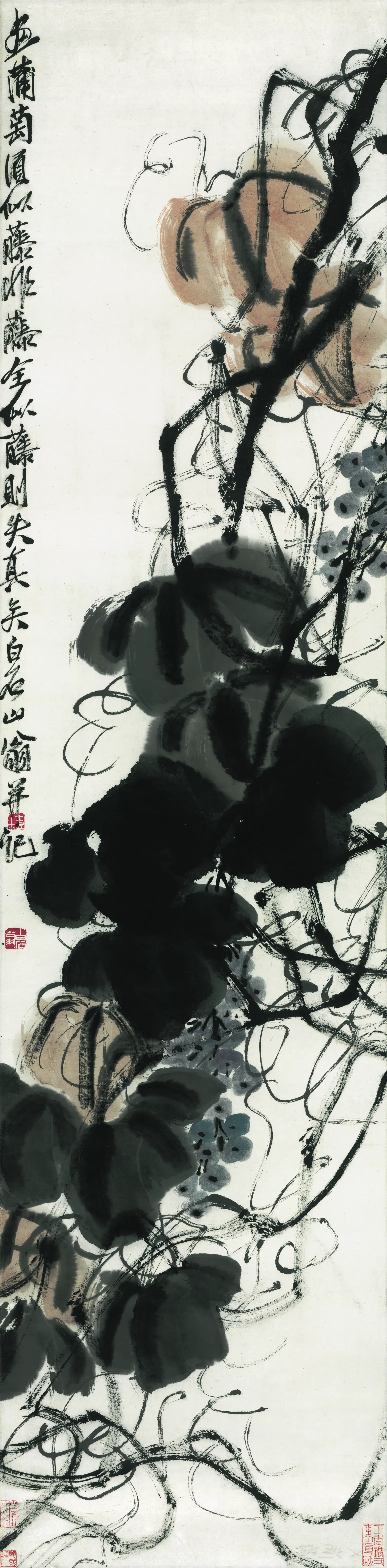 近现代【齐白石】《紫葡萄》