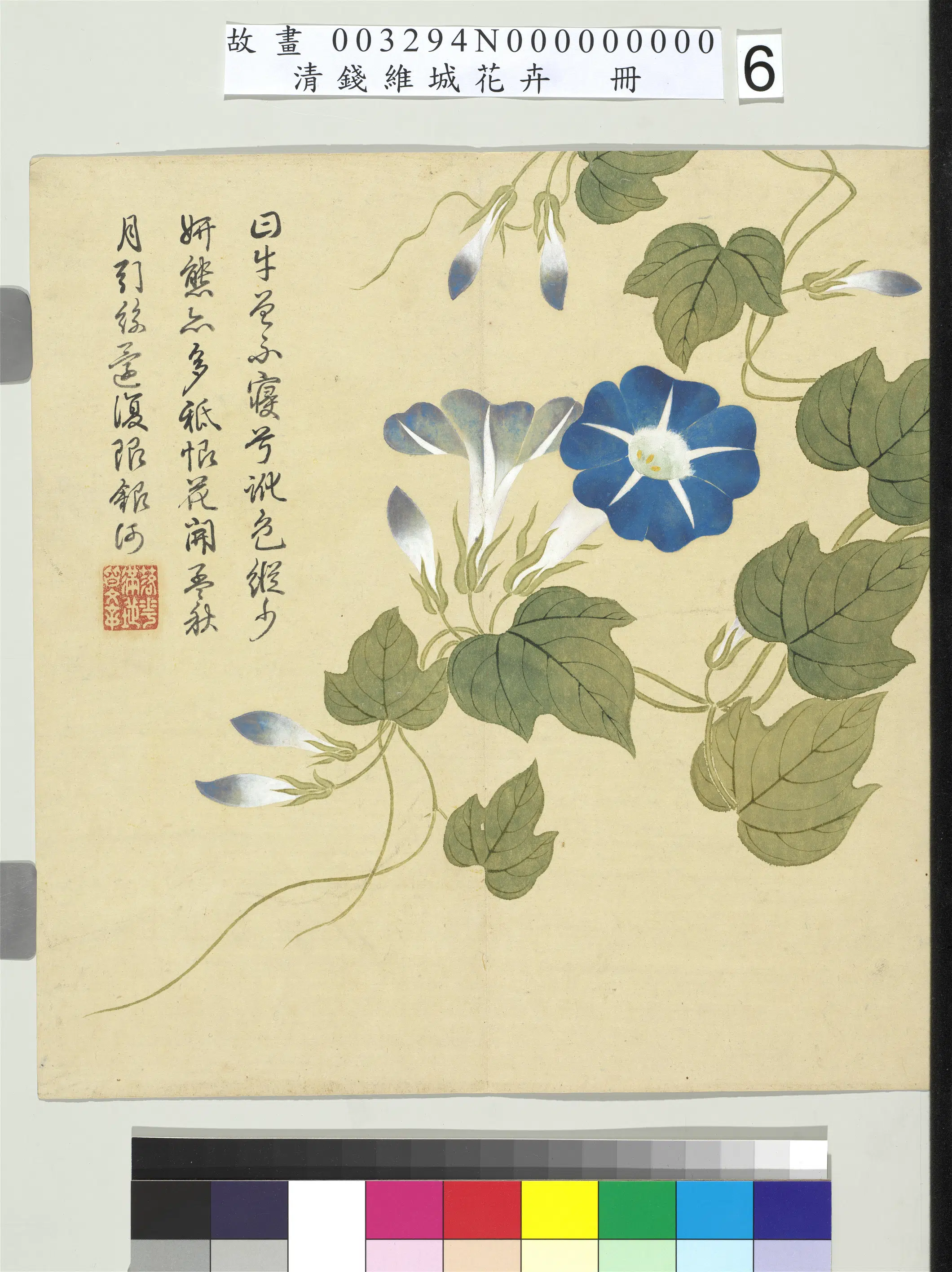 清代【钱维城】《画花卉册》 第8张 清代【钱维城】《画花卉册》 第8张