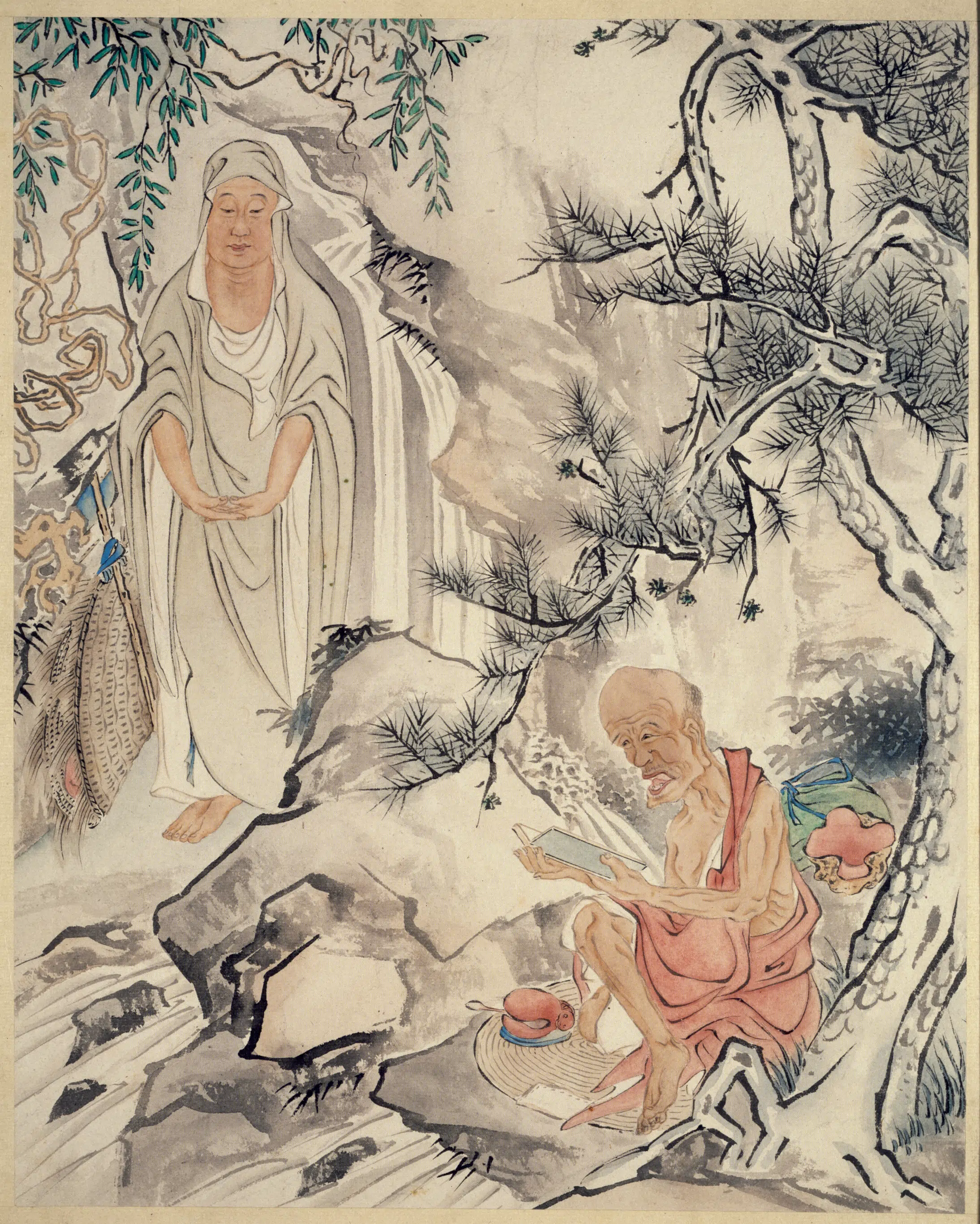 清代【贾全】《十六罗汉册（8开）》 第5张