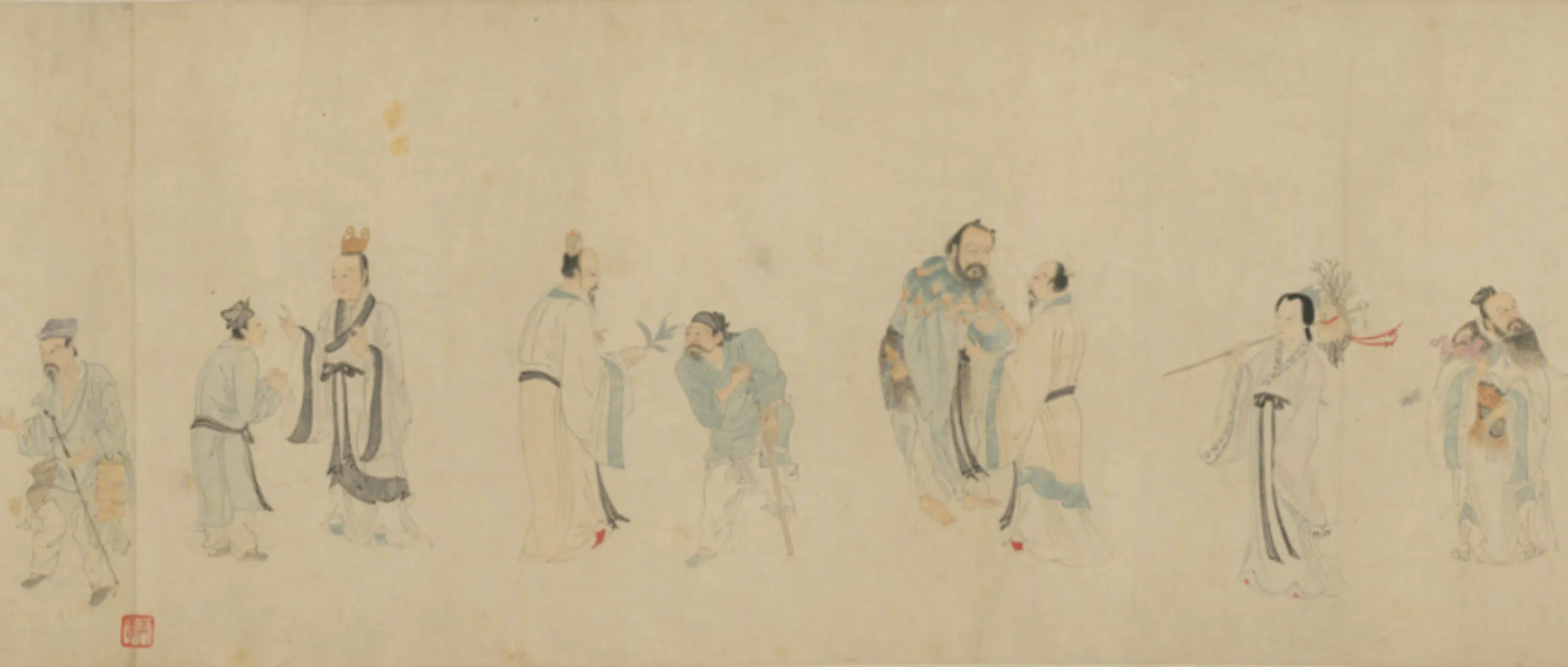 明朝【明人】《仙人图卷》 第6张
