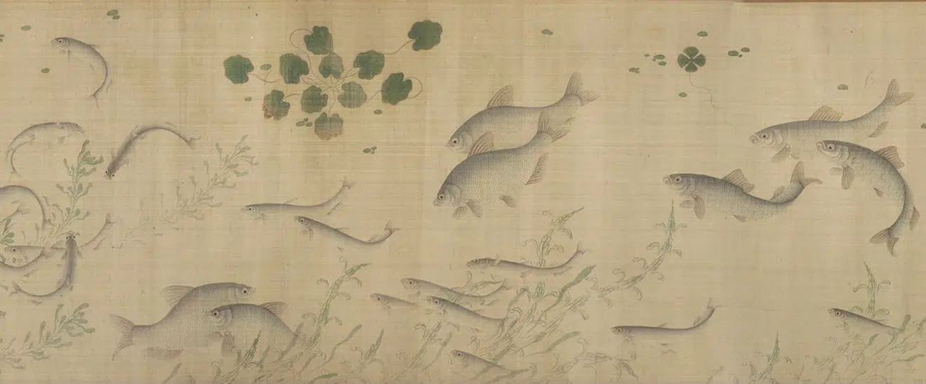 明代【佚名】《群鲜朝鲤图》 第14张