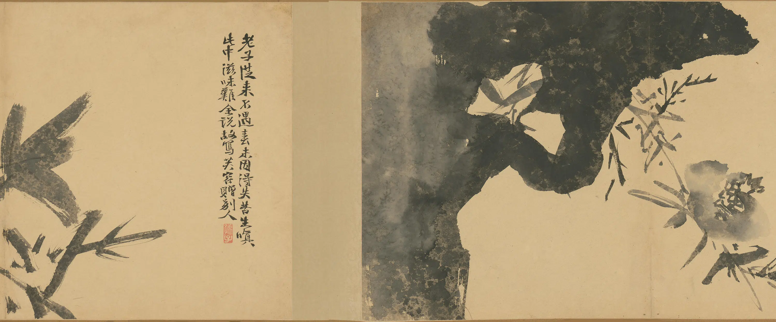 明朝【徐渭】《墨花卷》 第3张