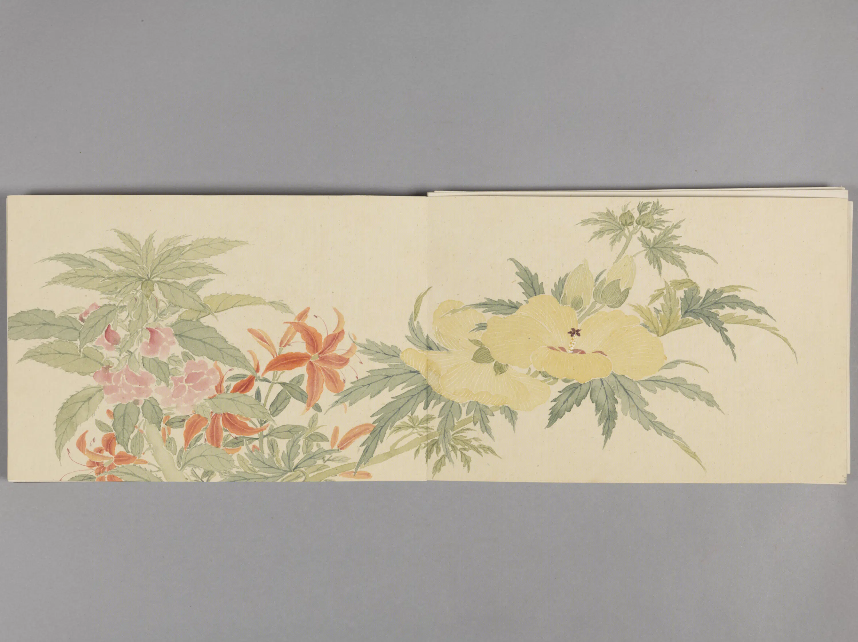 清代【董诰】《花卉册（8开）》 第5张