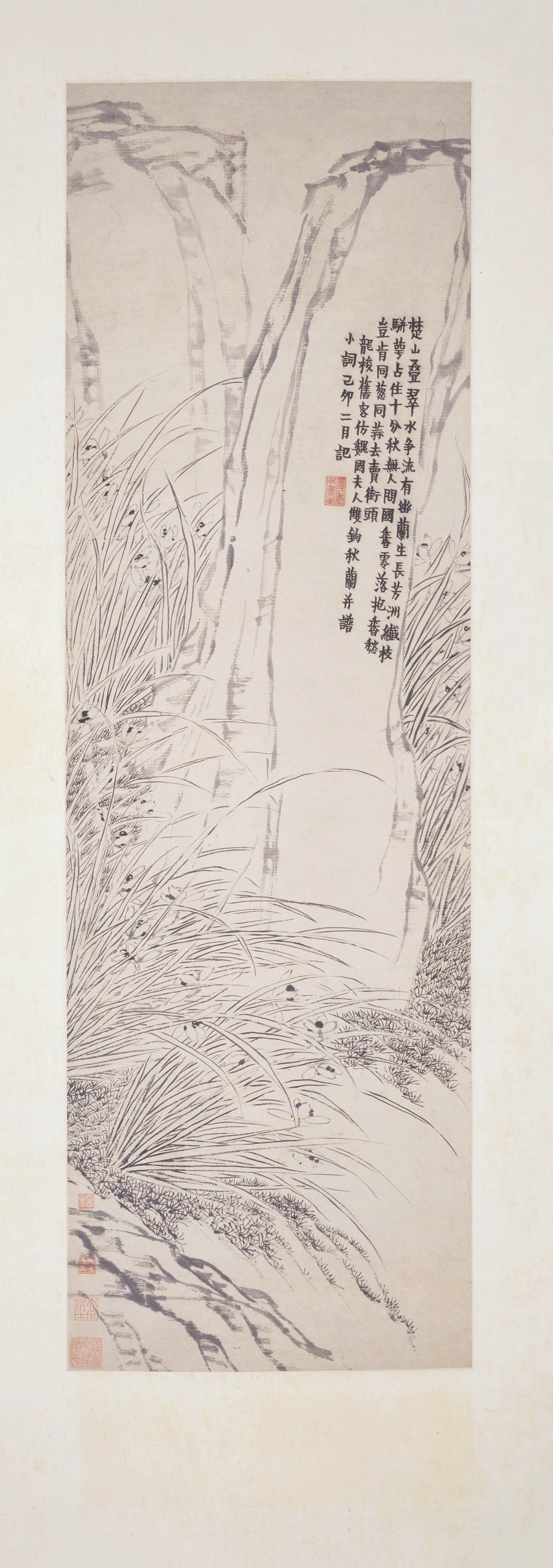 清代【金农】《秋兰图轴》