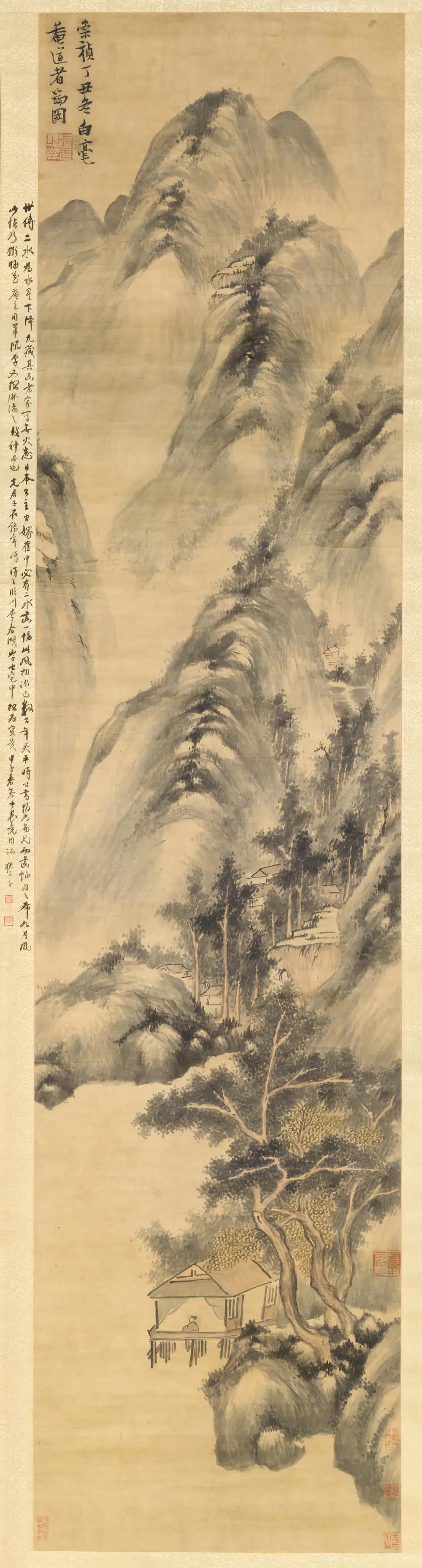 明朝【张瑞图】《山水图轴》