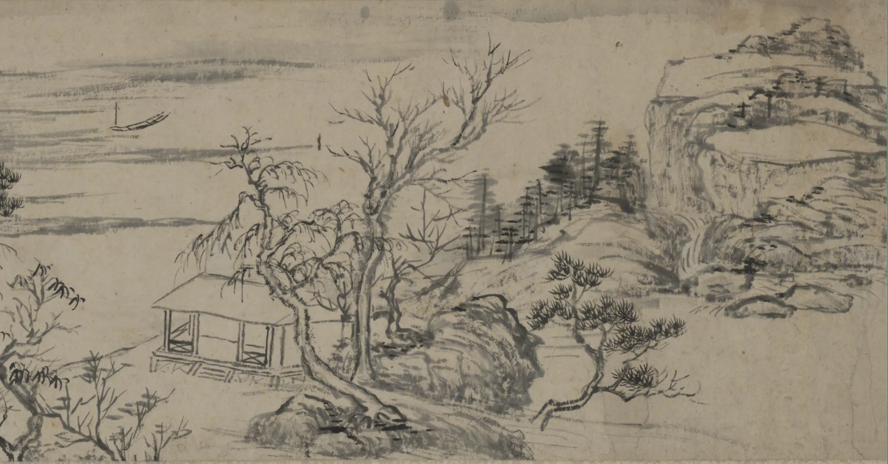 清代【秦炳文】《仿王翬山水图横披》 第3张