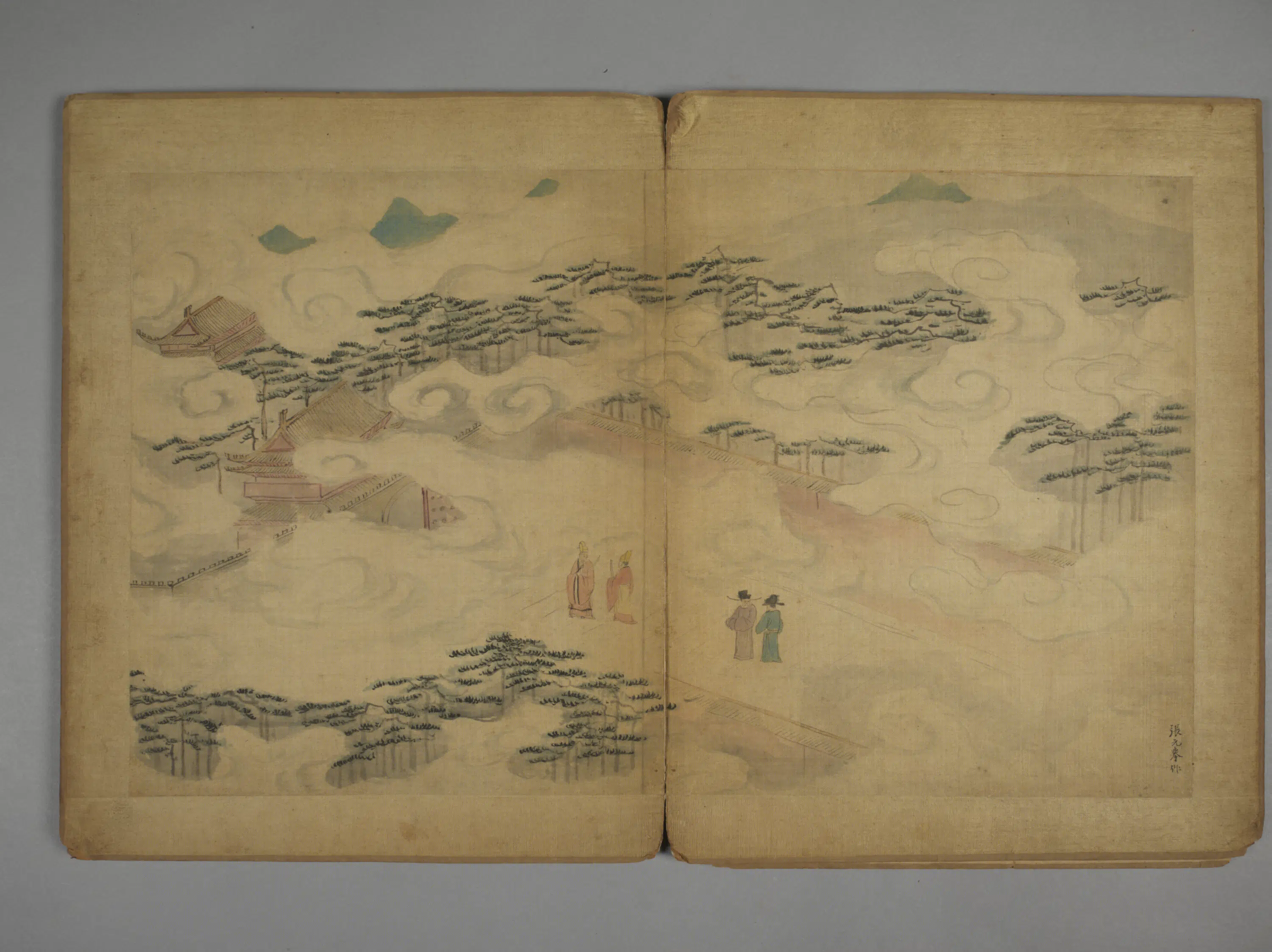 明朝【蒋乾】《张元举等五家山水册》