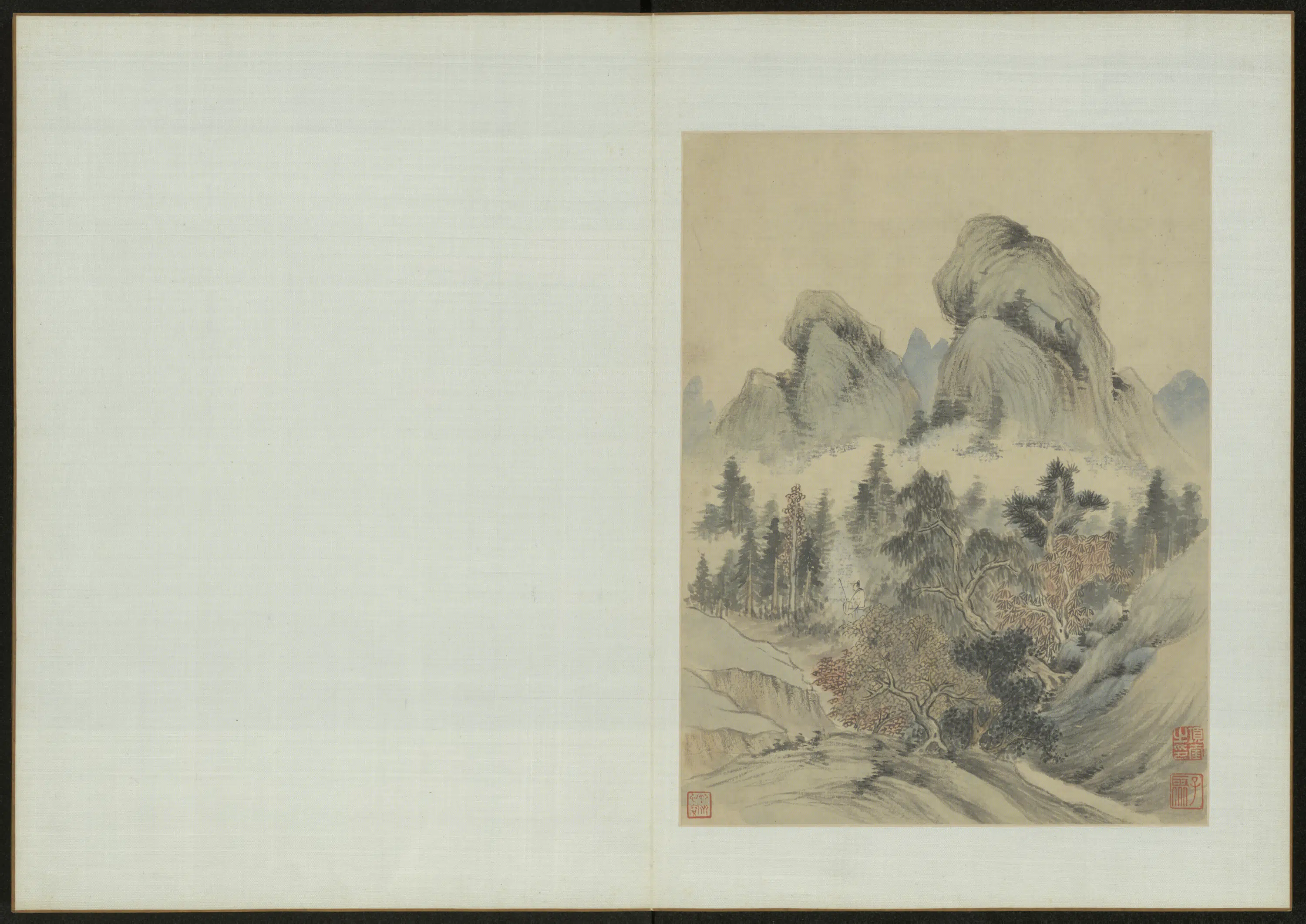 清代【项奎】《山水图册》 第6张