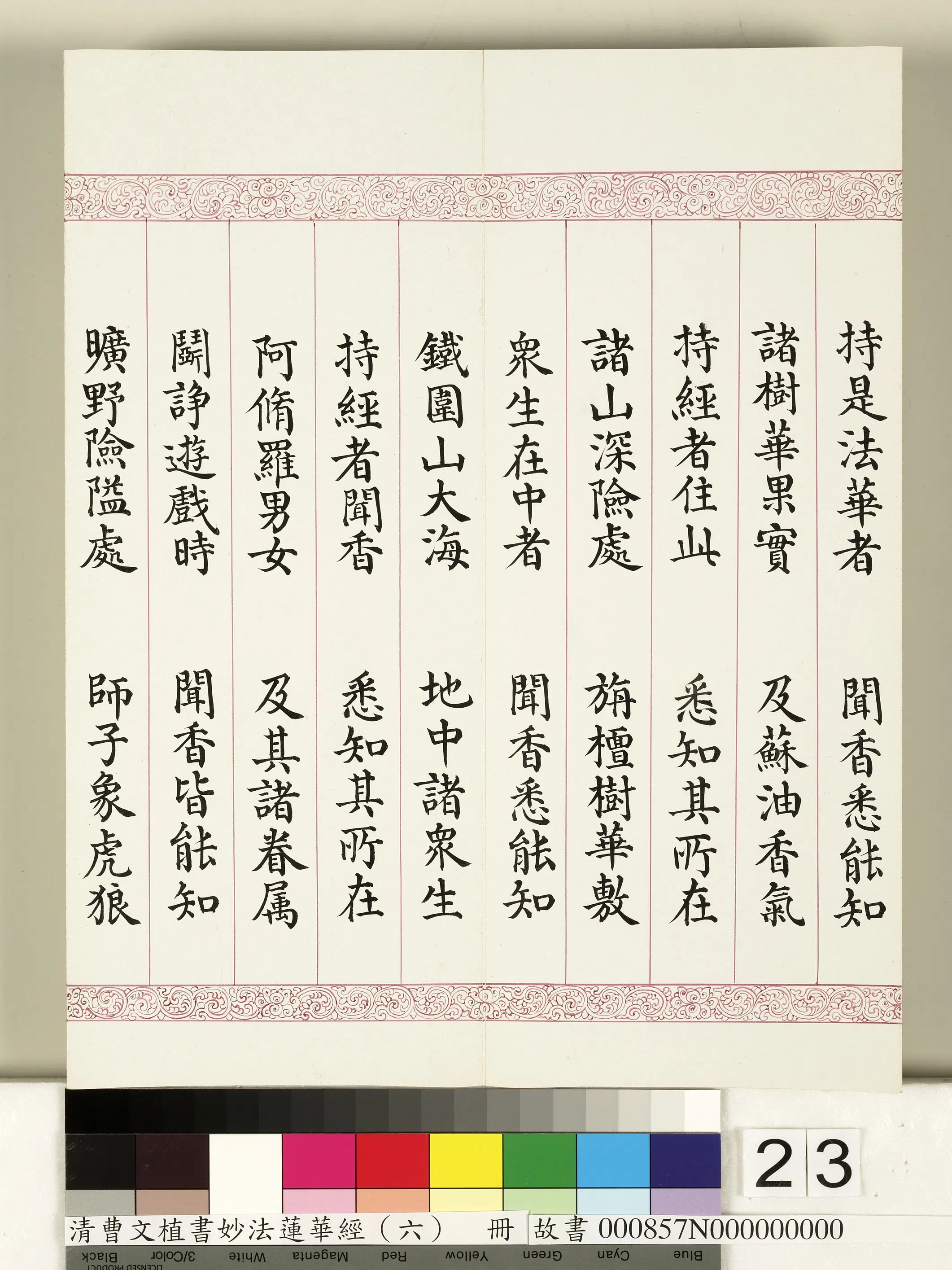 清代【曹文埴】《妙法莲华经（六）册》 第16张