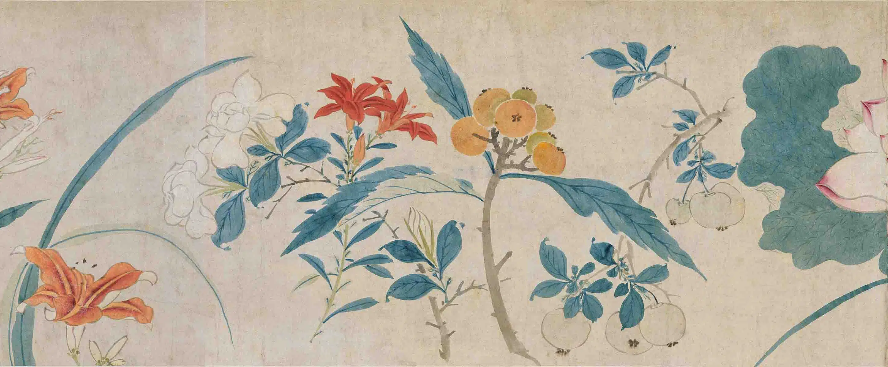明朝【周之冕】《群芳竞秀图卷》 第18张 明朝【周之冕】《群芳竞秀图卷》 第18张