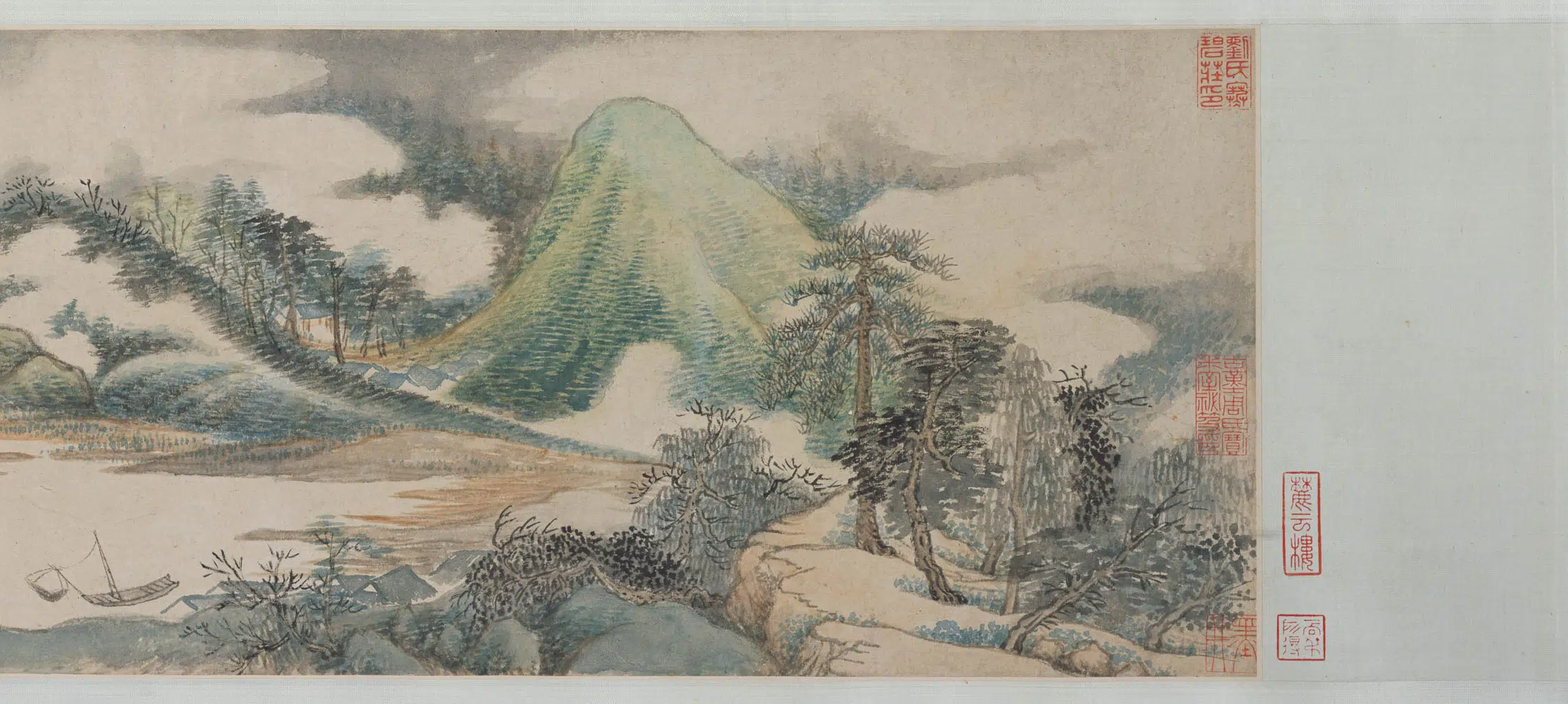 清代【吴历】《山中苦雨图卷》 第6张