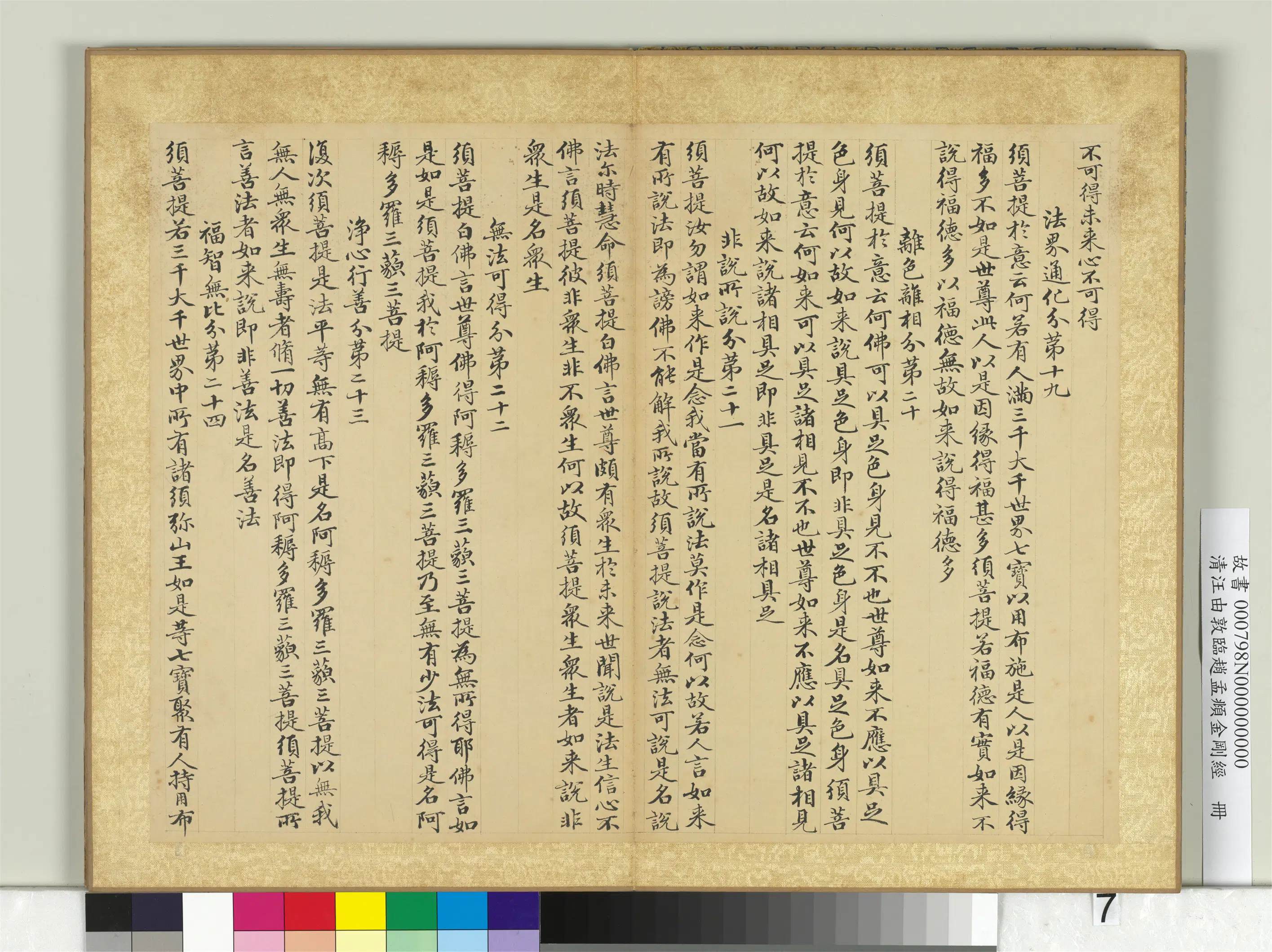 清代【汪由敦】《临赵孟頫金刚经册》 第7张