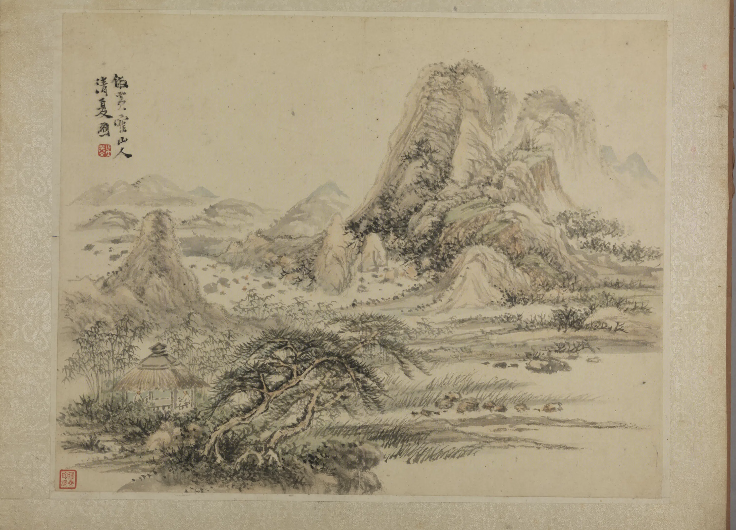 清代【吴麐】《仿古山水册》 第2张