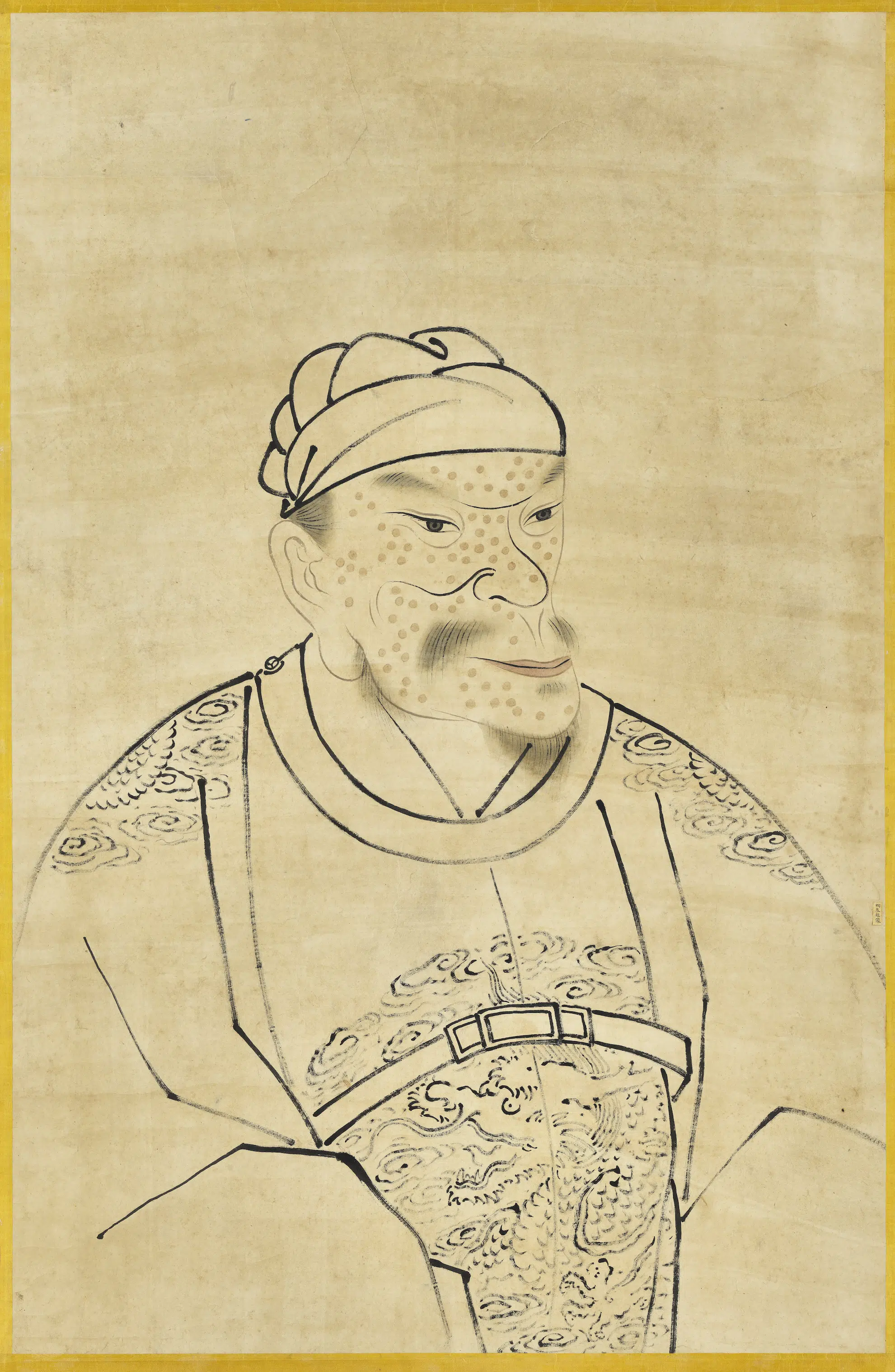 明朝《明太祖半身像（四）图轴》