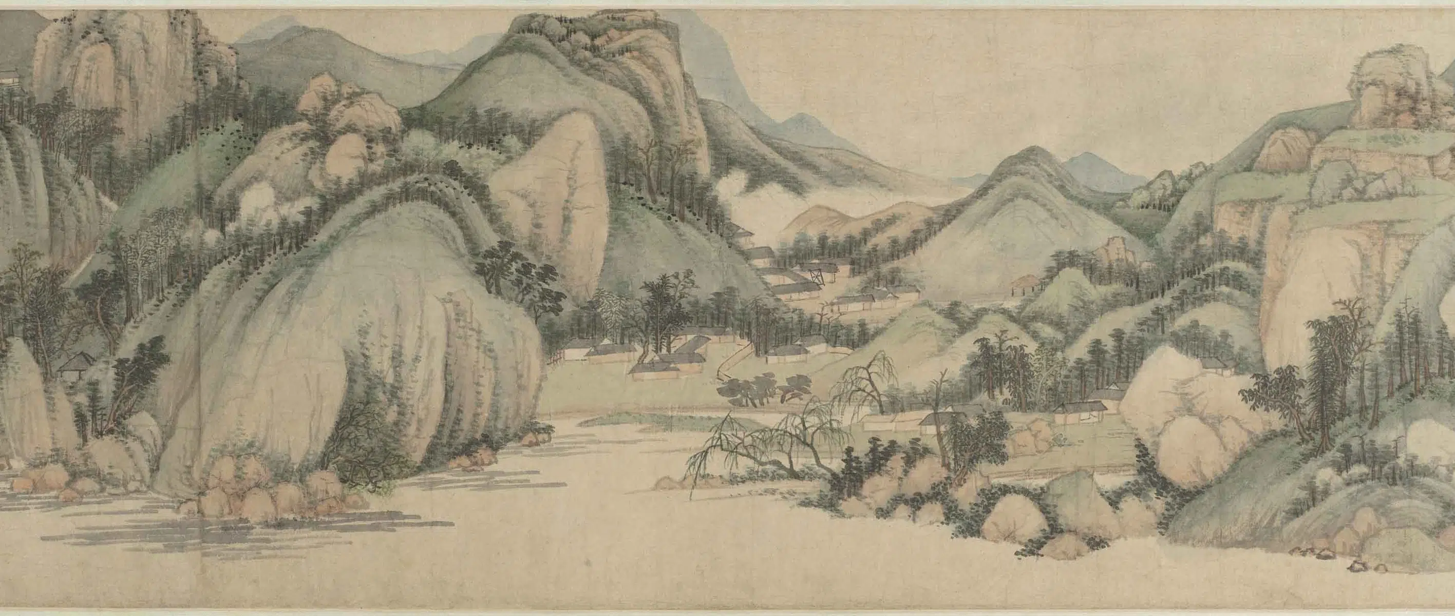 清代【王时敏】《晴岚暖翠图卷》 第10张 清代【王时敏】《晴岚暖翠图卷》 第10张