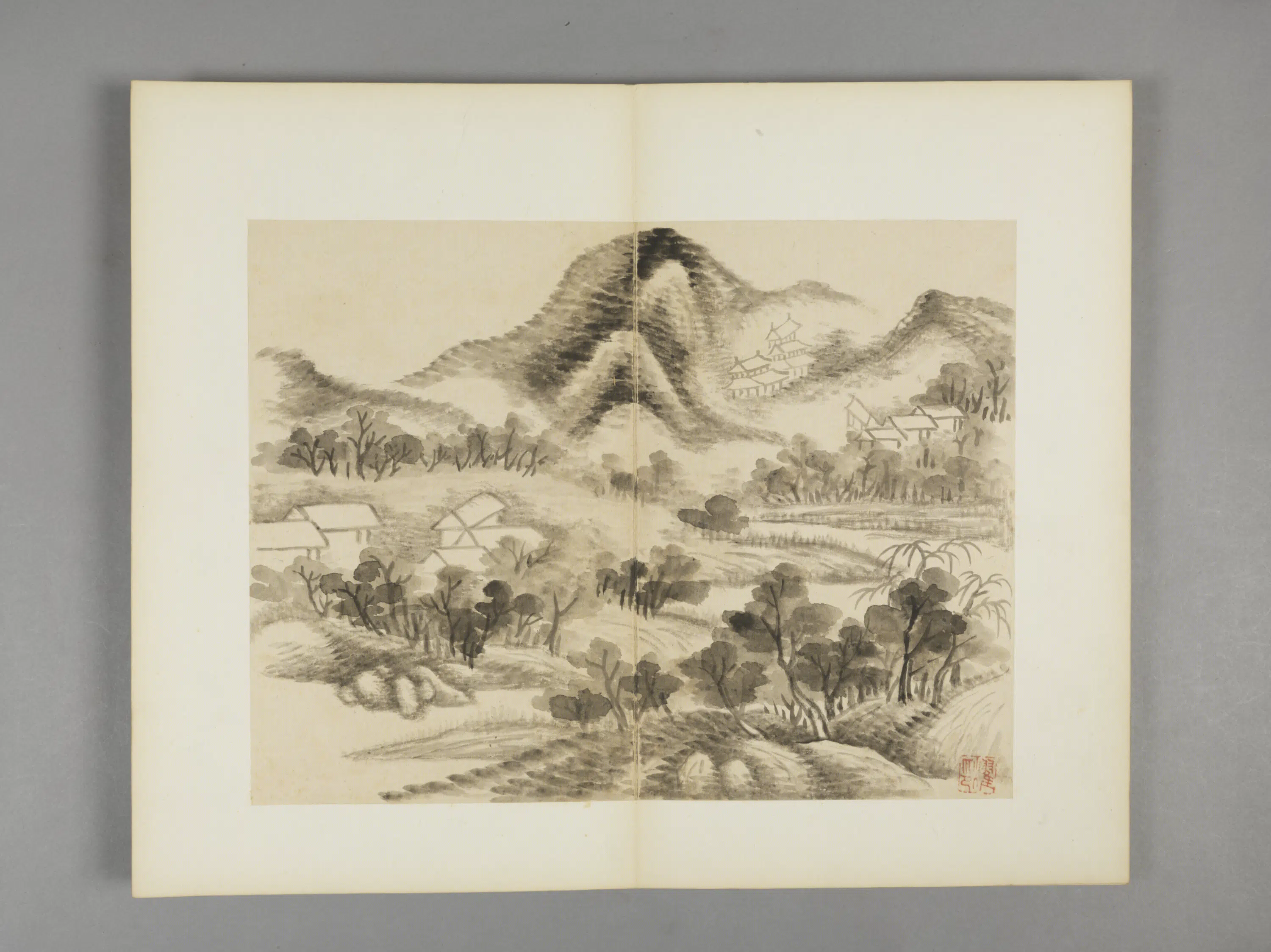 清代【陆耀】《山水图册》 第10张