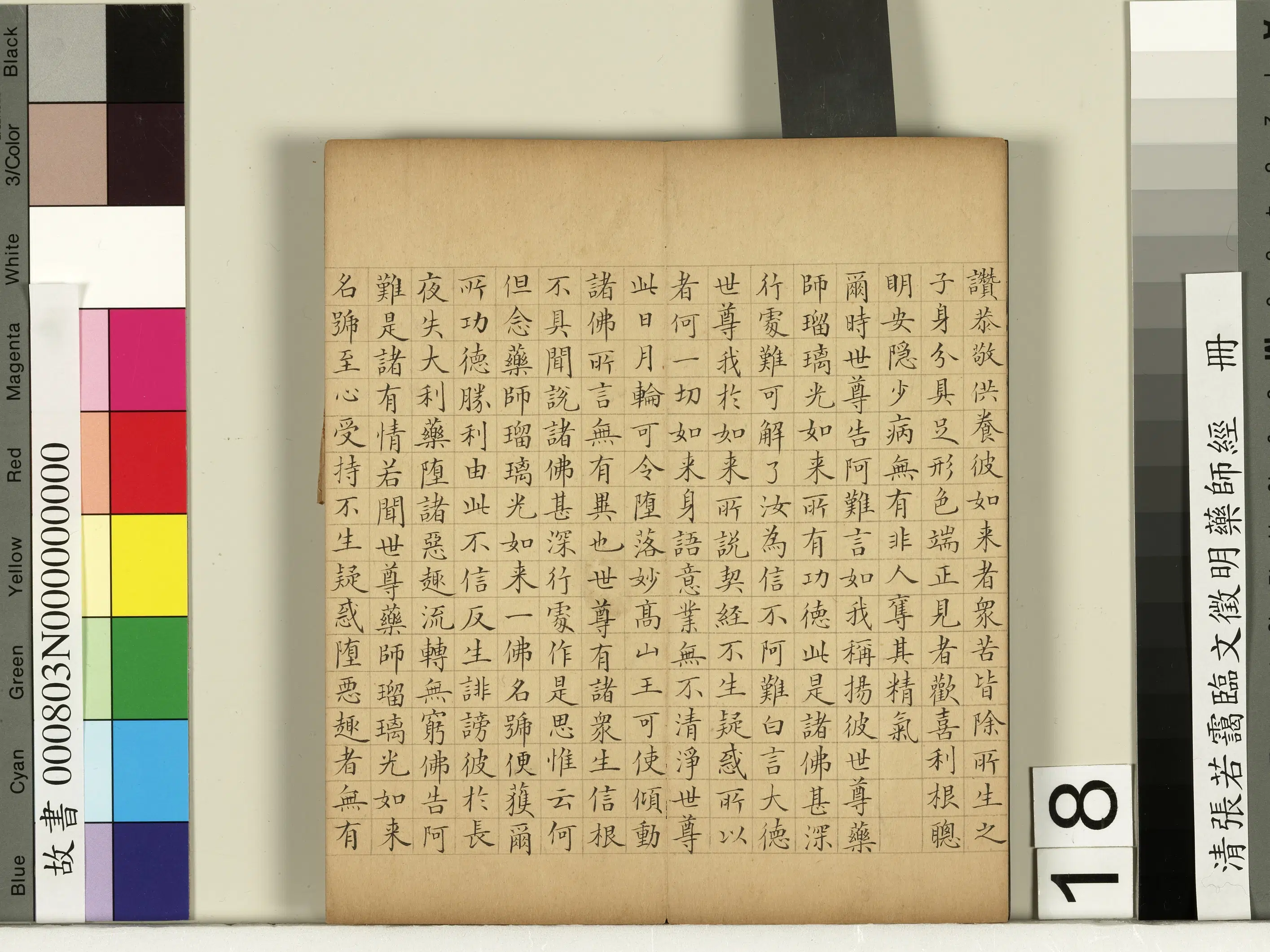清代【张若霭】《临文征明药师经册》 第10张 清代【张若霭】《临文征明药师经册》 第10张