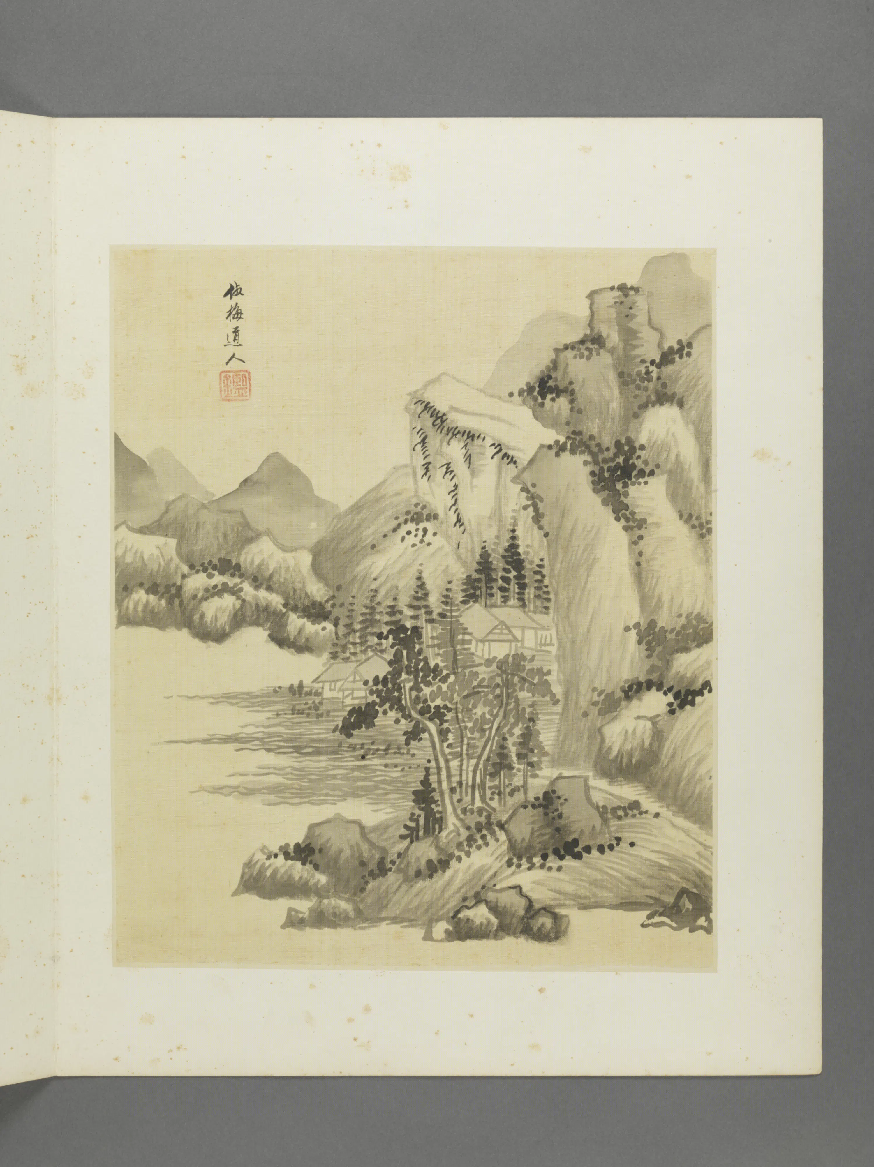 清代【王鉴】《仿古山水册（12开）》 第2张