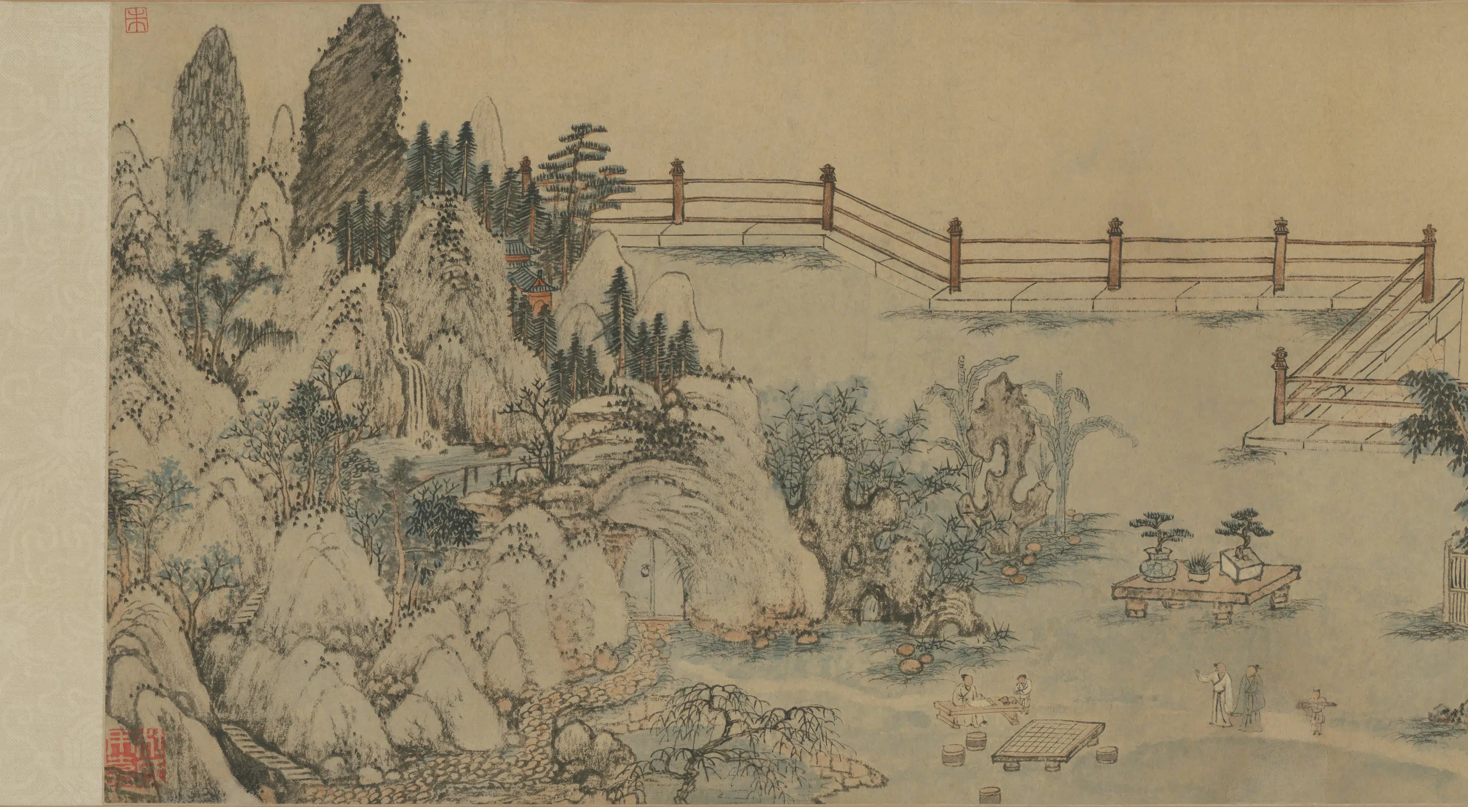 明朝【杜琼】《友松图卷》 第2张