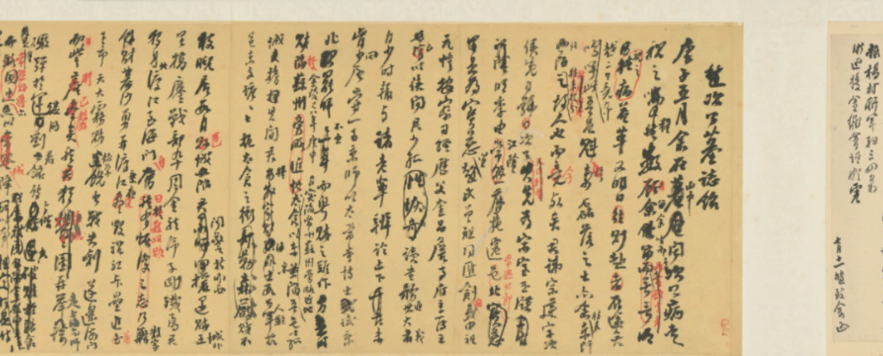 清代【翁同龢】《行书手札手稿卷》 第8张