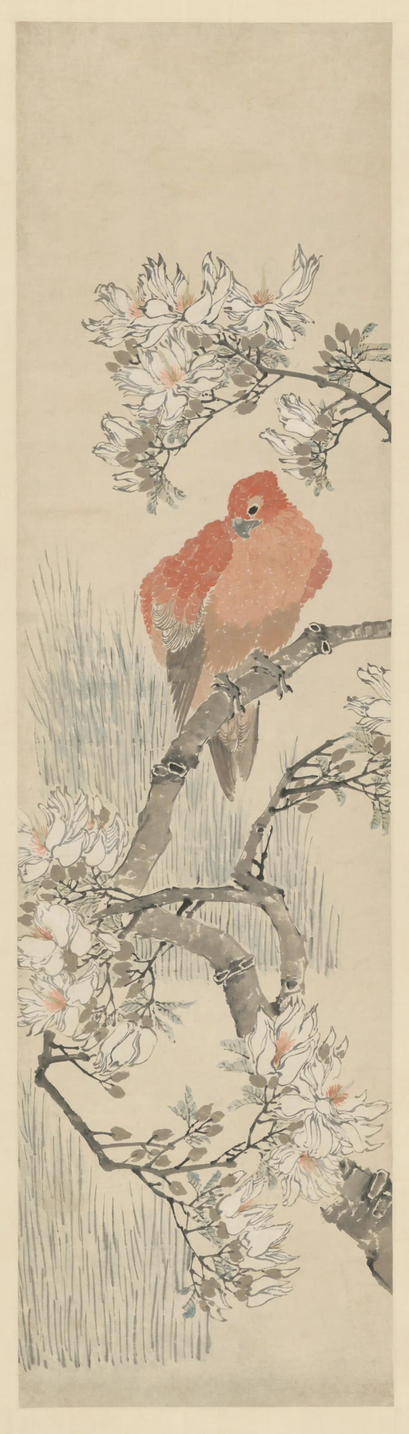 清代【任薰】《花鸟屏（4开）》 第2张