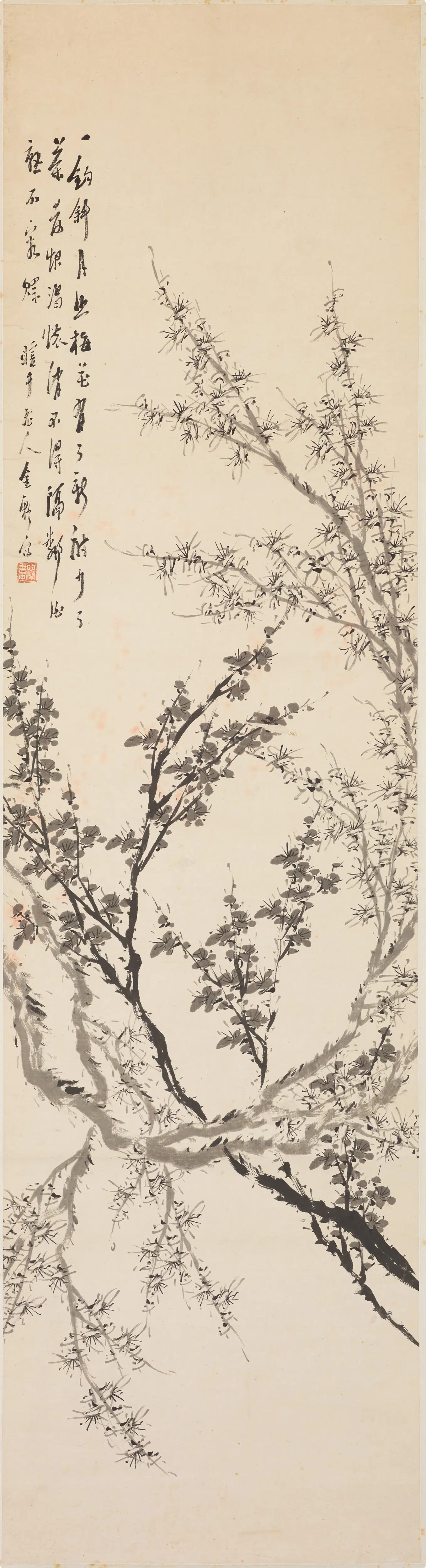 清代【金心兰（蘭）（金湅）】《梅花镜心-2》