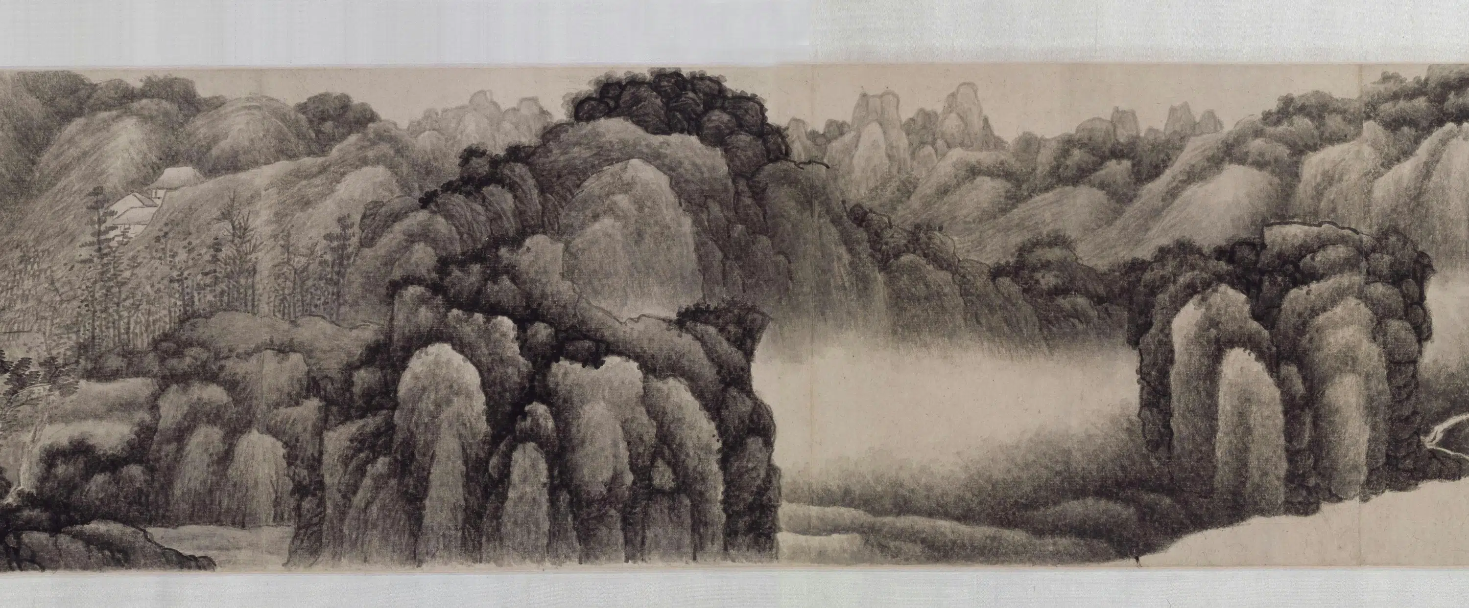 清代【龚贤】《溪山无尽图卷》 第7张