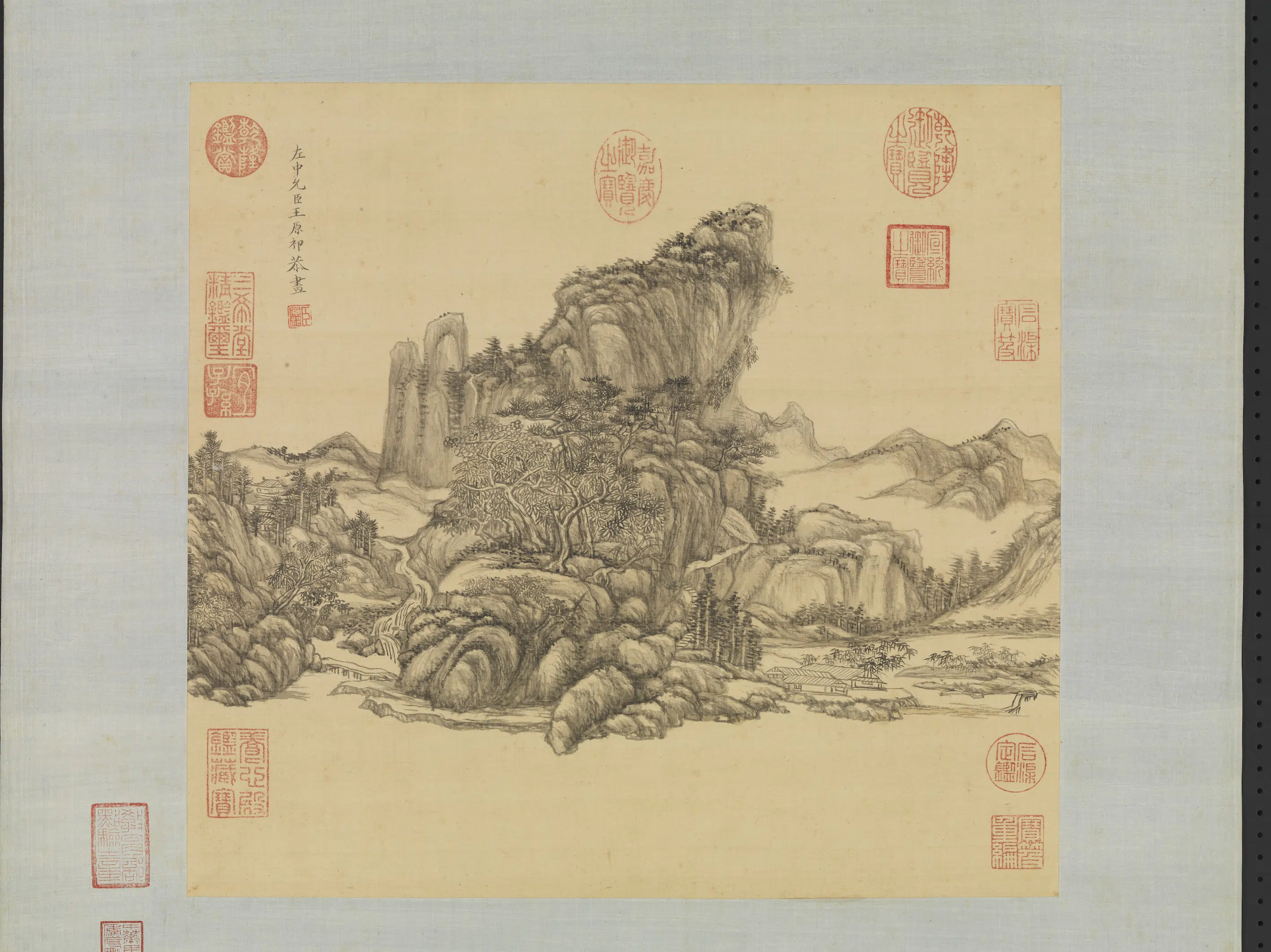 清代【王原祁】《画山水图轴-10》