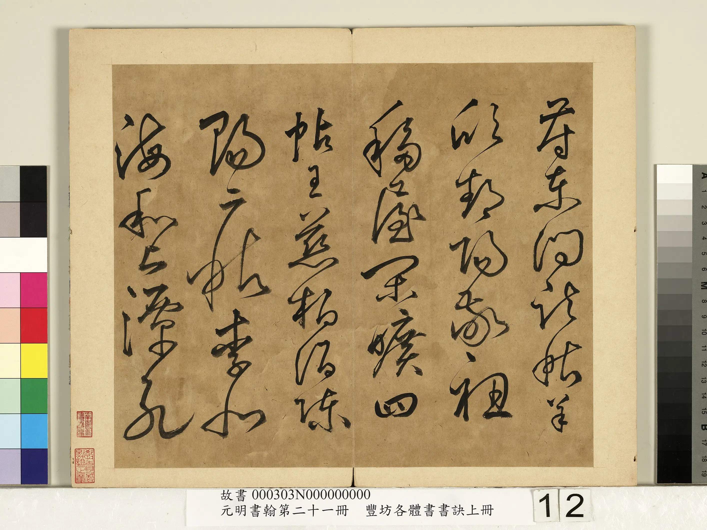 明朝【丰坊（丰道生）】《元明书翰第二十一册-各体书书诀（上册）》 第4张