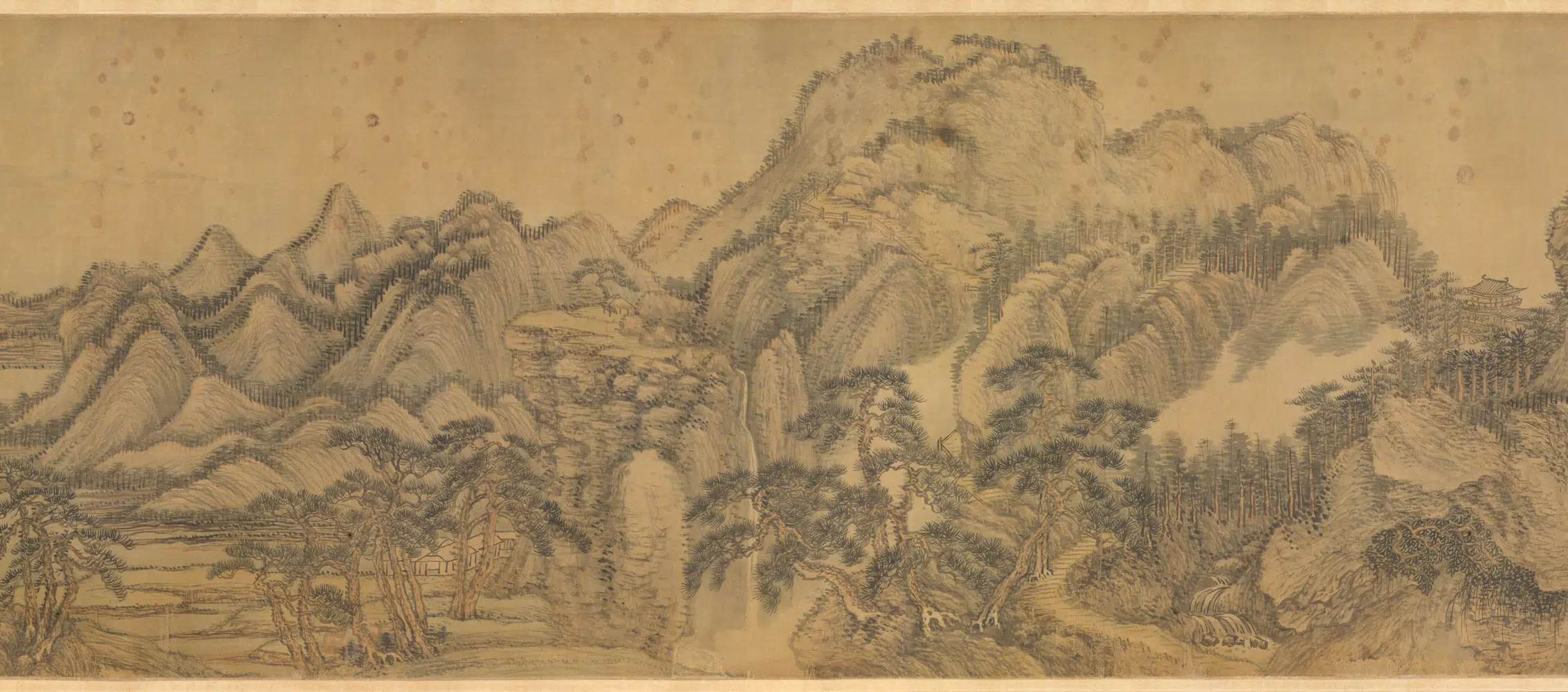 清代【王翚】《抚王蒙江山千里图卷》 第3张 清代【王翚】《抚王蒙江山千里图卷》 第3张
